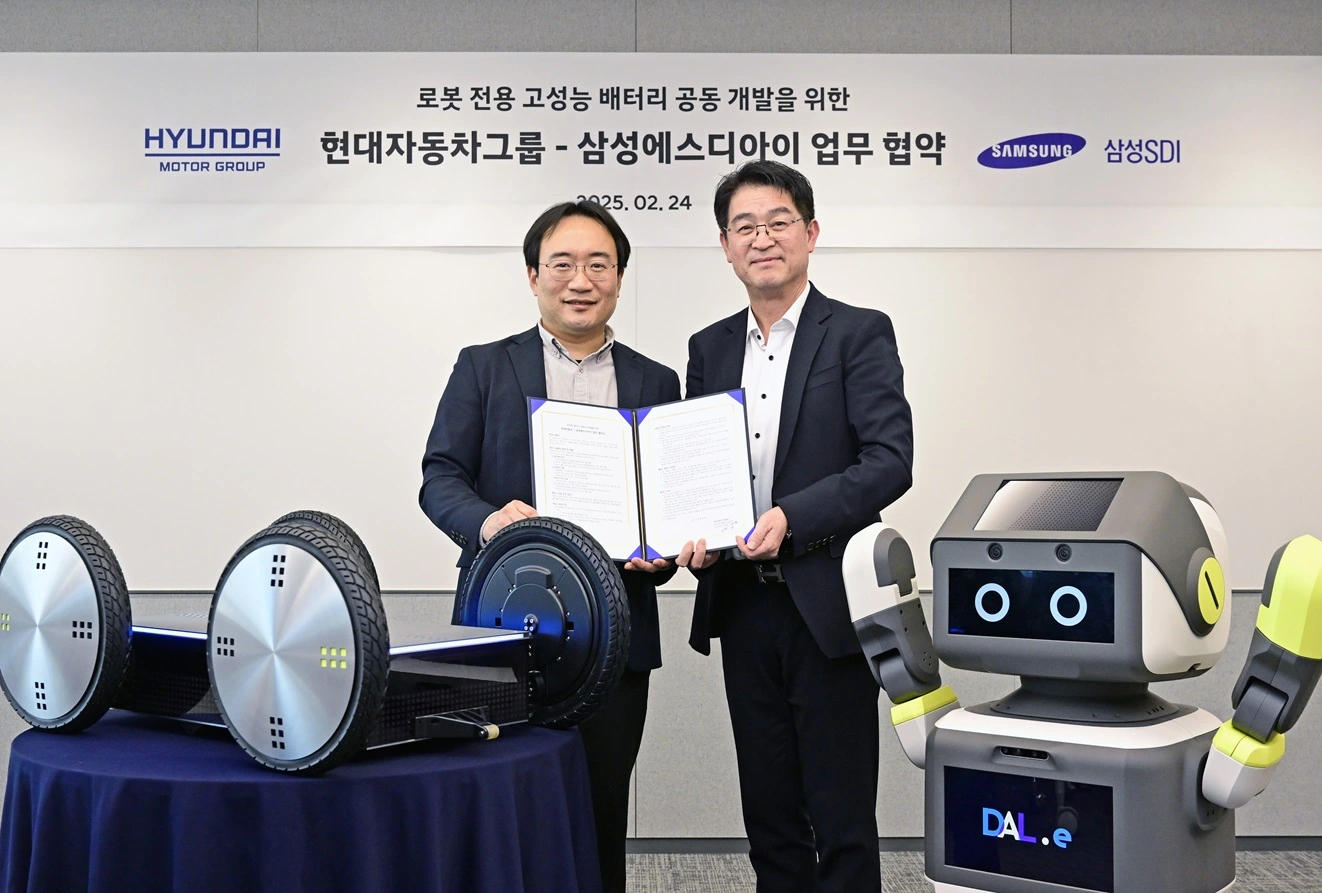 Hyundai, Kia e Samsung SDI: inseme per sviluppare batterie ad alte prestazioni per la robotica