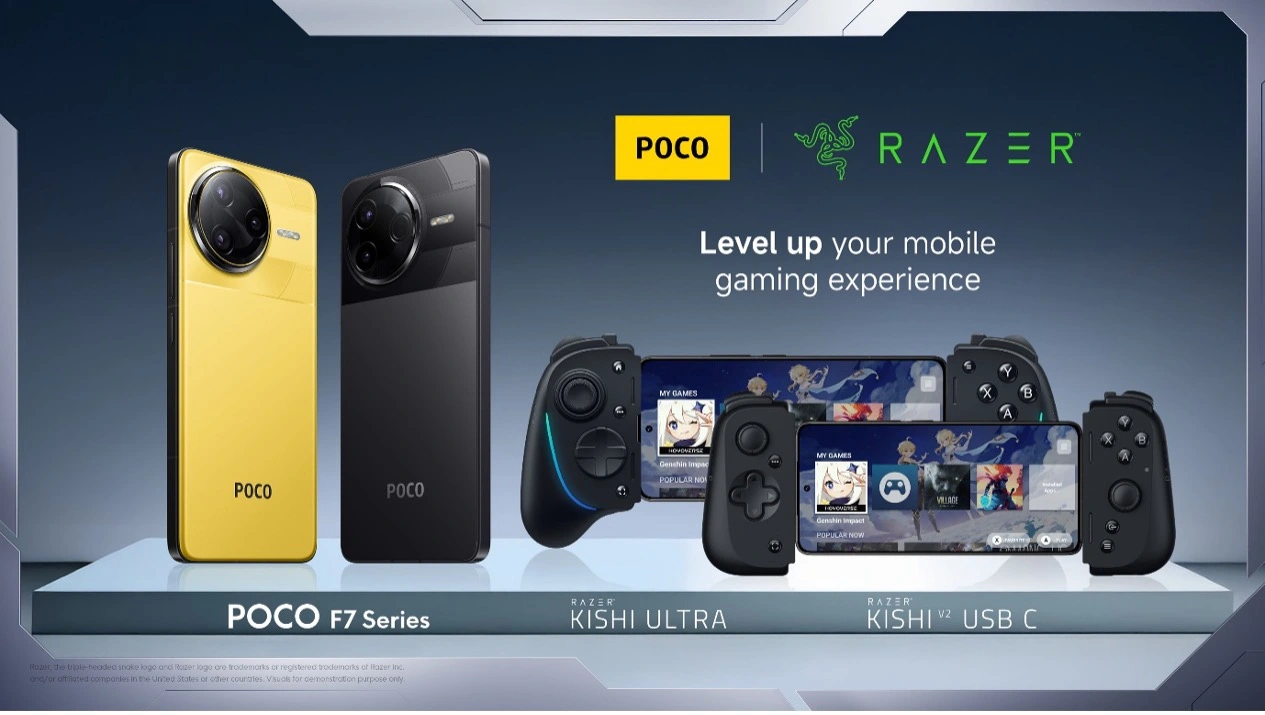 POCO e Razer: insieme per il gaming mobile con POCO F7 Pro e Razer Kishi V2 Pro