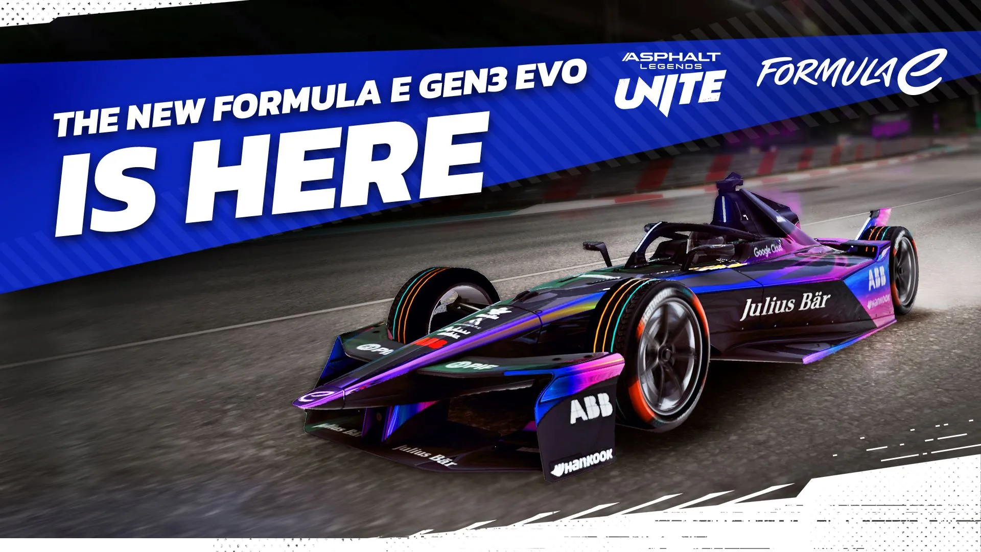 Formula E e Gameloft lanciano la nuova GEN3 Evo in Asphalt Legends Unite