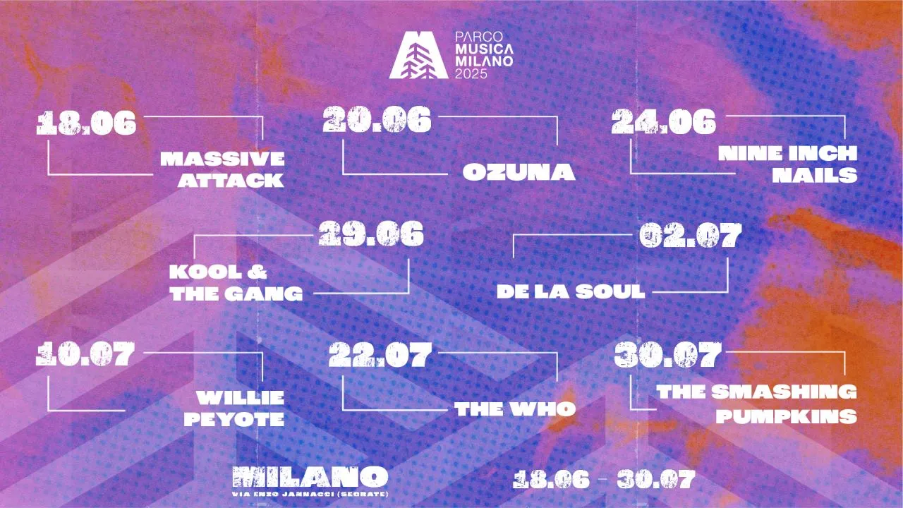 Domani apre ufficialmente il PARCO DELLA MUSICA DI MILANO con il live dei MASSIVE ATTACK