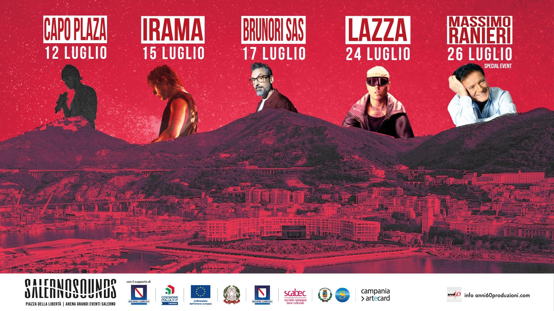 Presentato SalernoSounds 2025: la musica live arriva in Piazza della Libertà a Salerno