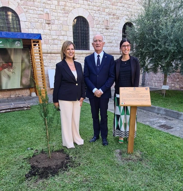 Settimana Europea della Mobilità: ad Assisi ACI e Serafico piantano il cipresso di San Francesco