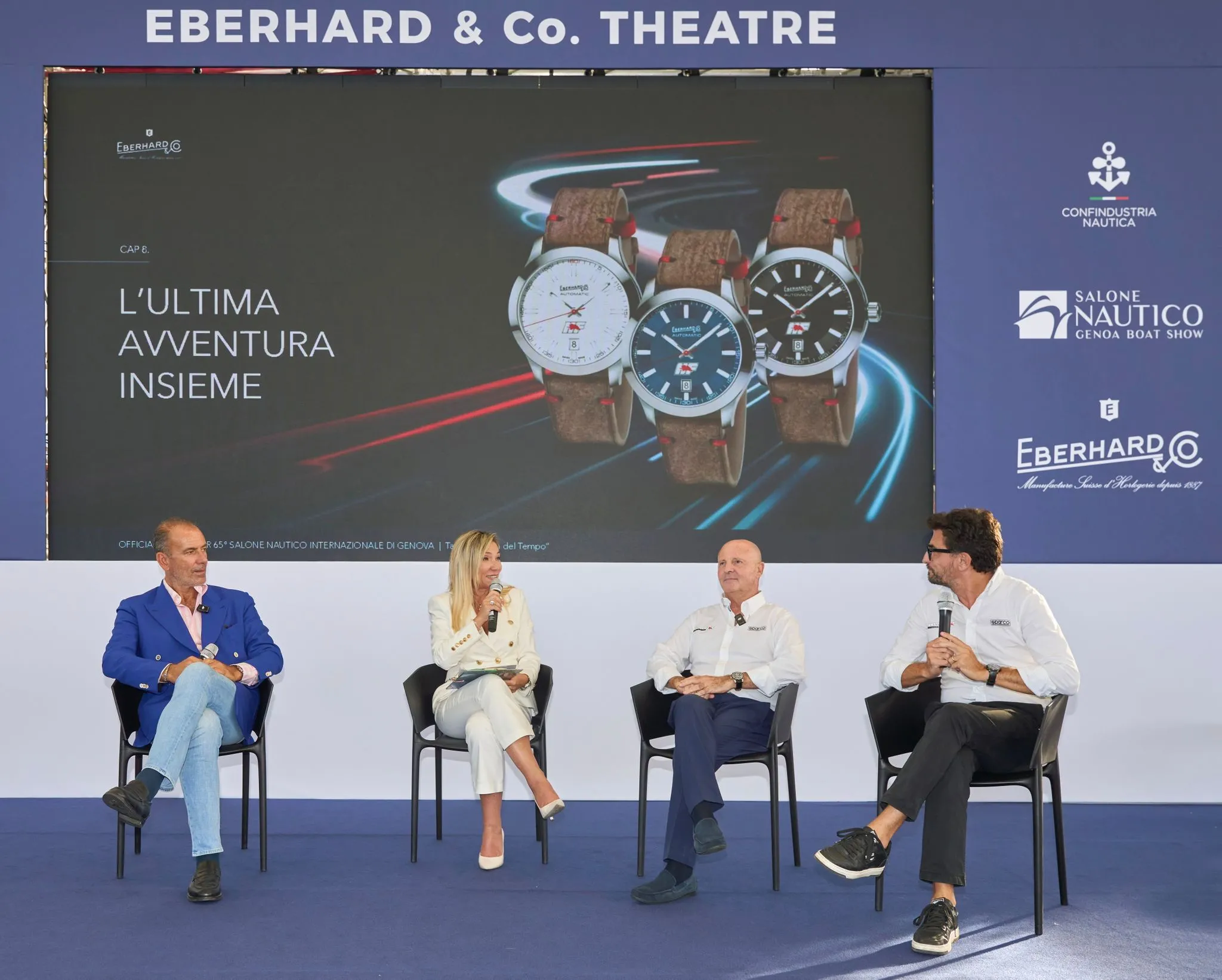Lancia ed Eberhard & Co. hanno presentato al Salone Nautico di Genova il talk “La Sfida del Tempo”
