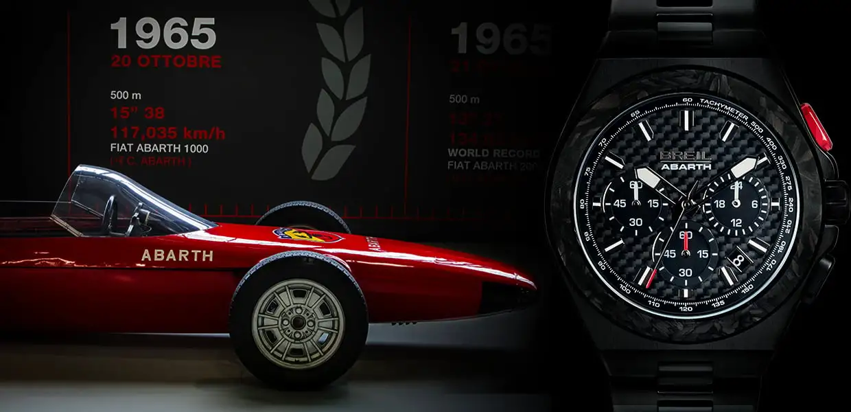 Breil e Abarth: sessant’anni di record in un nuovo cronografo da collezione