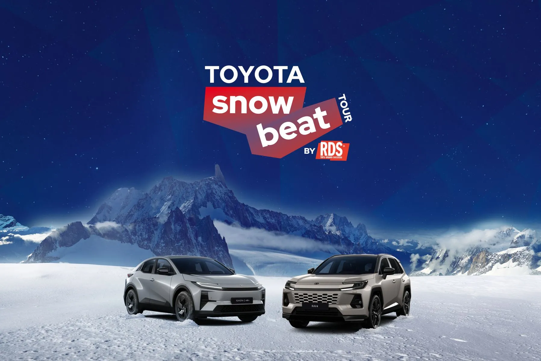 Toyota porta energia e innovazione sulle piste con lo SnowBeat Tour by RDS