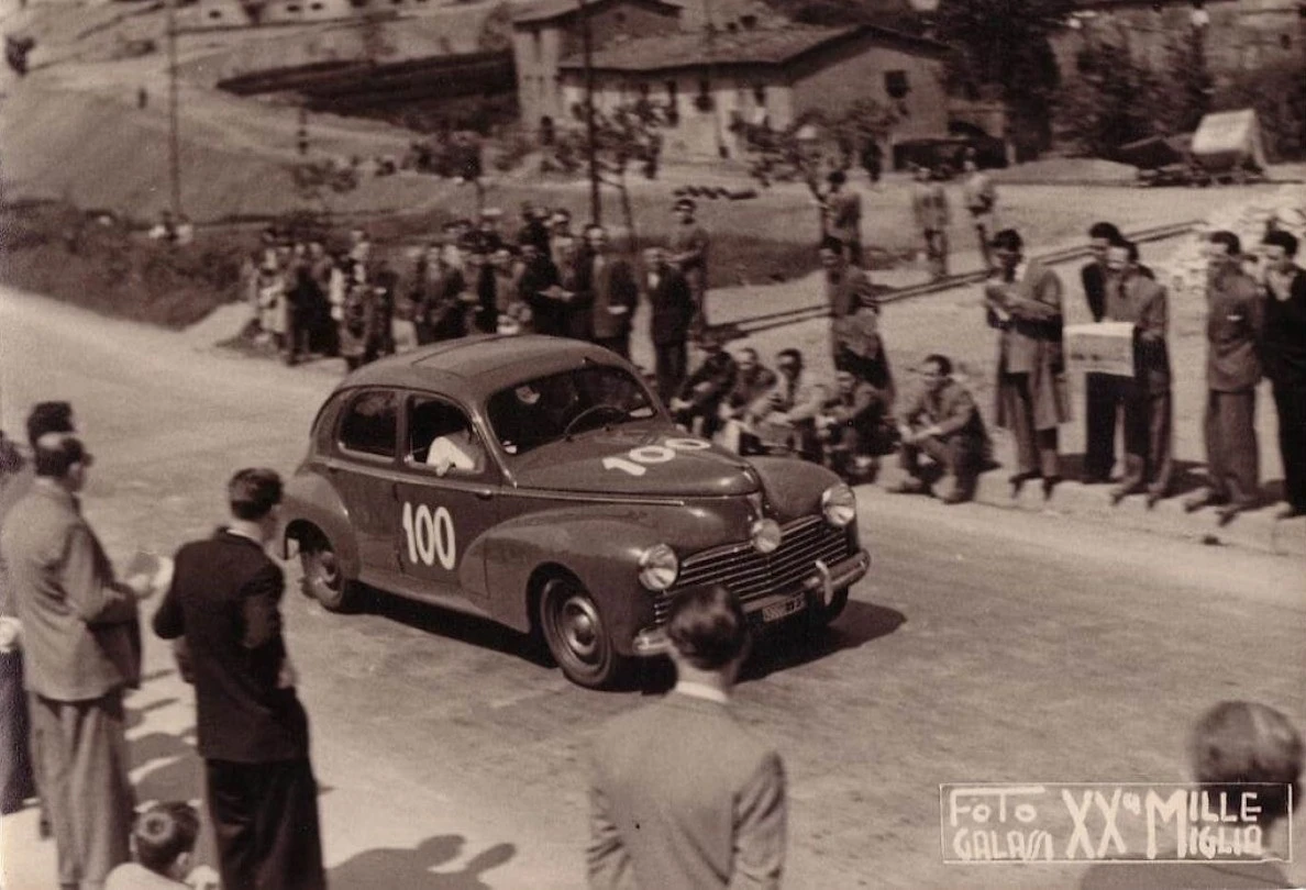 Peugeot 203 e Gino Munaron: storia di un’impresa alla Mille Miglia
