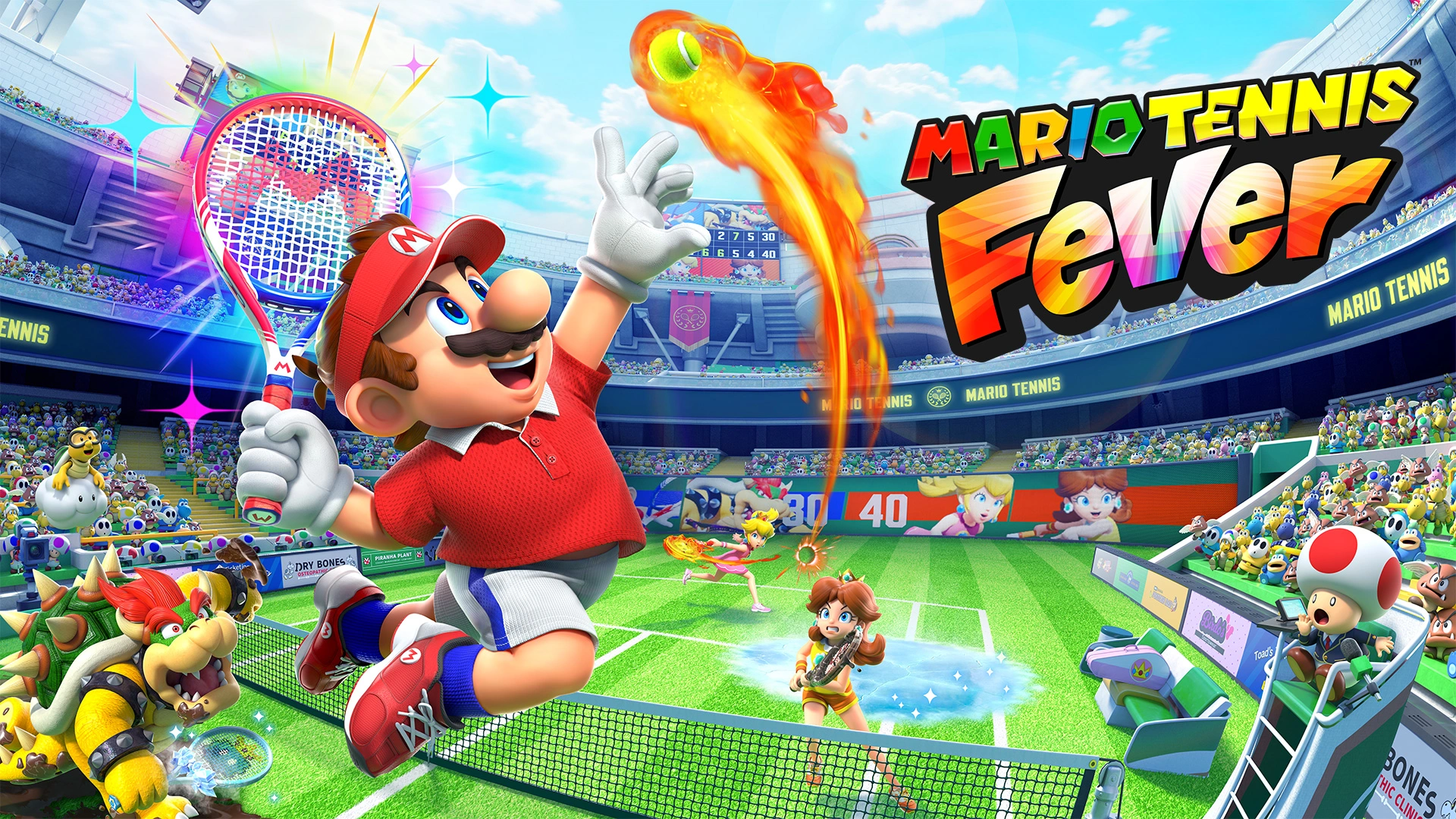 Mario Tennis Fever: frenesia, nuovi personaggi e grandi sfide su Nintendo Switch 2