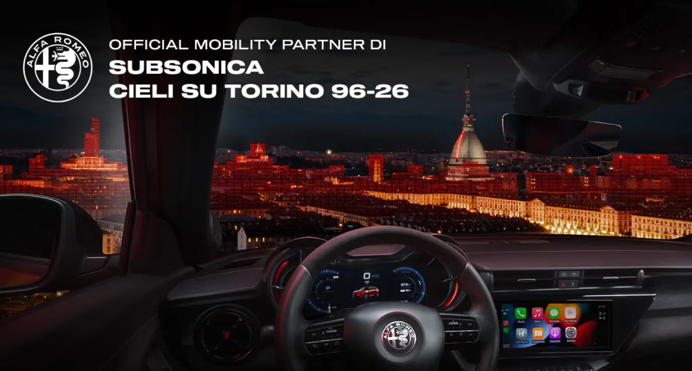 Alfa Romeo celebra i 30 anni dei Subsonica: partnership ufficiale per “Cieli su Torino 96 26”