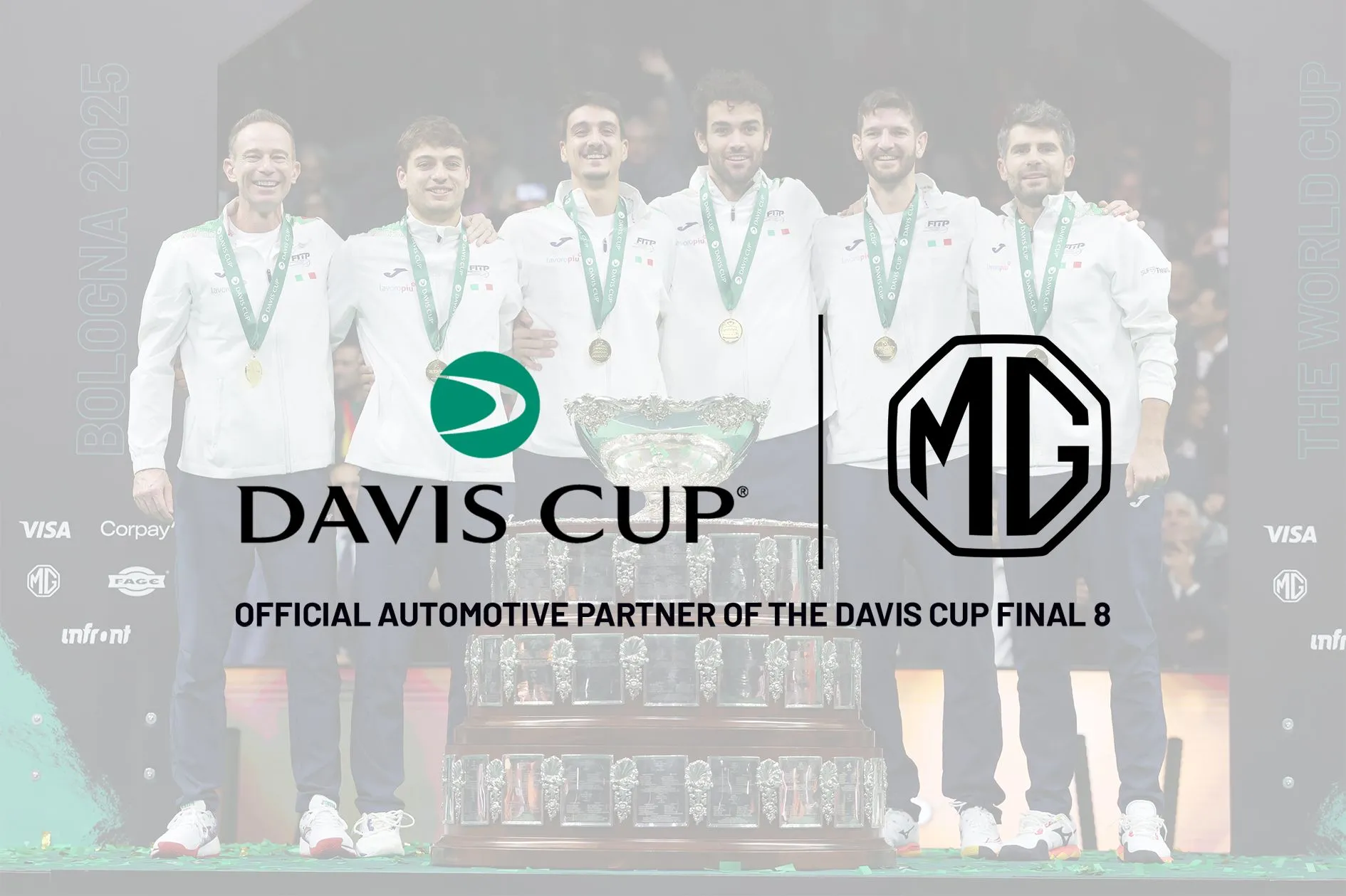 MG rinnova la partnership con la Coppa Davis: sarà ancora Automotive Partner delle Final 8 di Bologna 2026