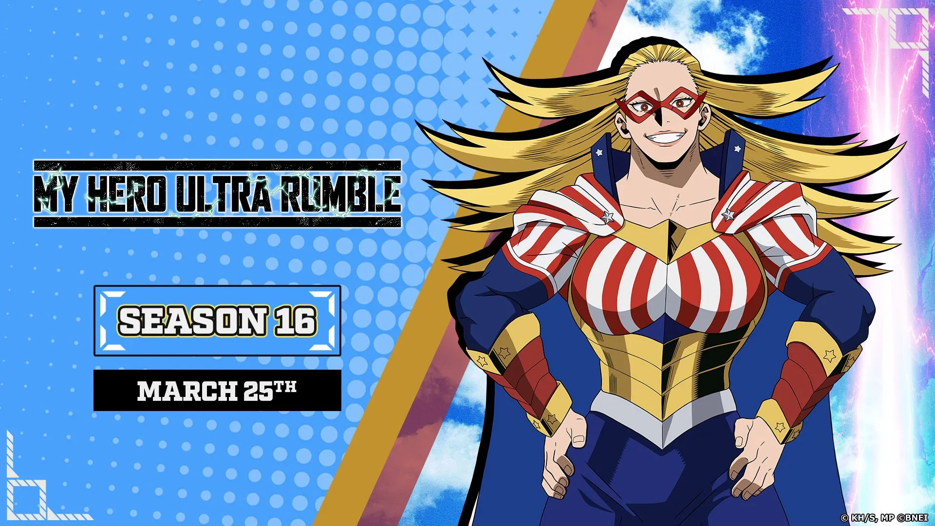 La Stagione 16 di MY HERO ULTRA RUMBLE porta Star and Stripe nel roster