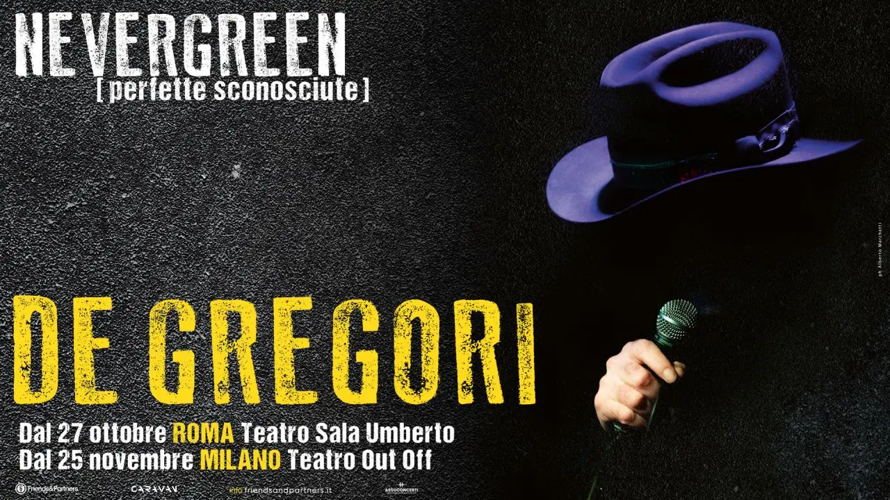 Francesco De Gregori torna nel 2026 con i concerti intimi Nevergreen