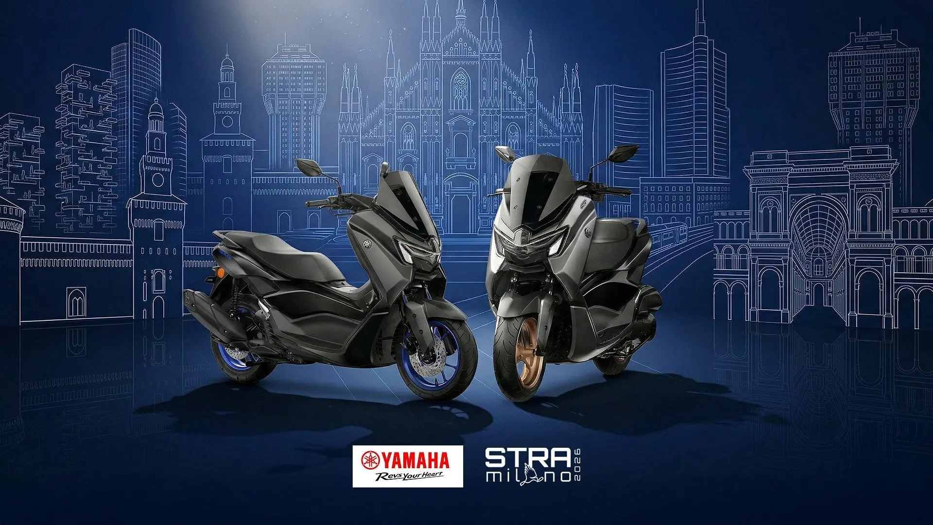 Yamaha al fianco della Stramilano 2026: gli scooter NMAX protagonisti in città