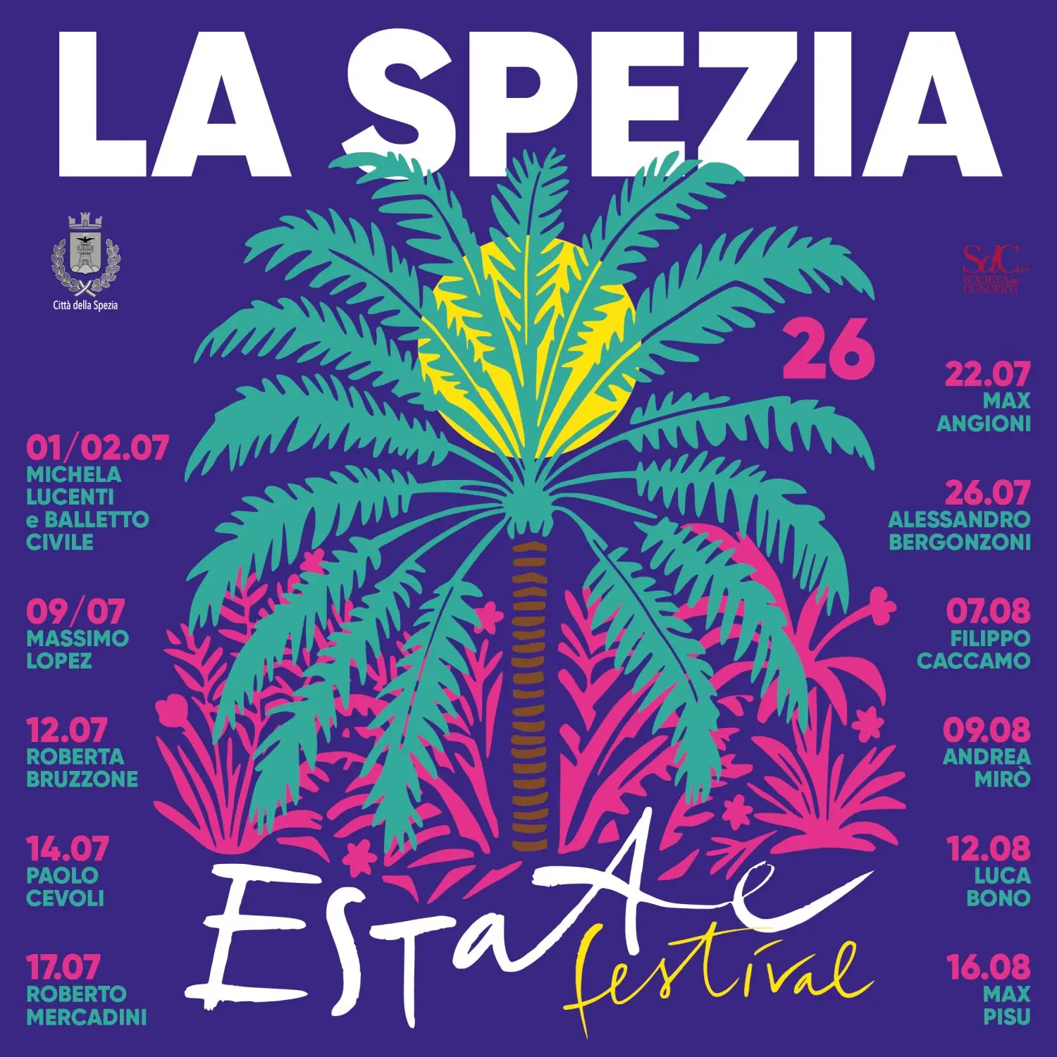 La Spezia Estate Festival 2026: dodici grandi spettacoli tra teatro, comicità e musica