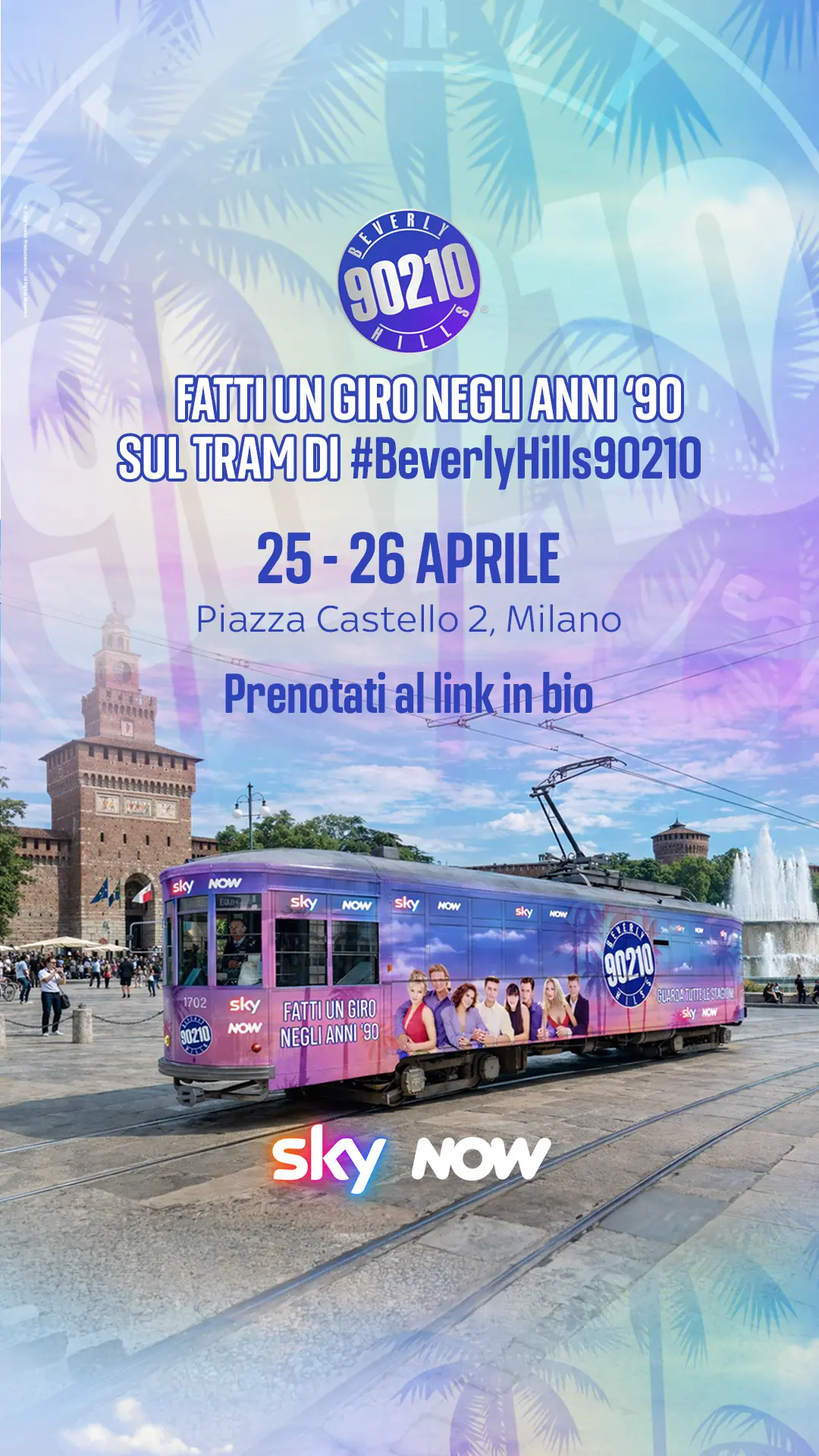A Milano il tram di Beverly Hills, 90210: nostalgia anni '90 tra gadget e Peach Pit