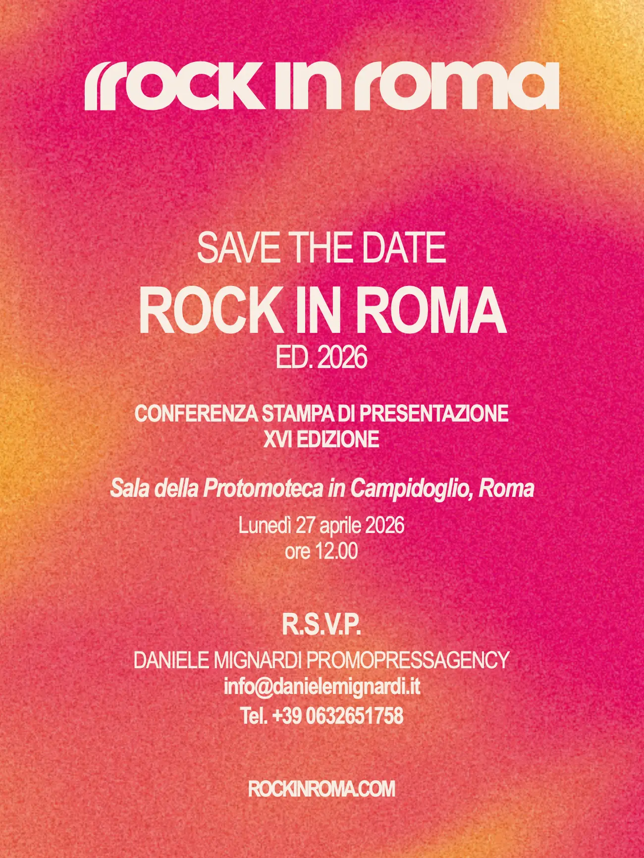 Rock in Roma 2026, annunciata la conferenza stampa di presentazione