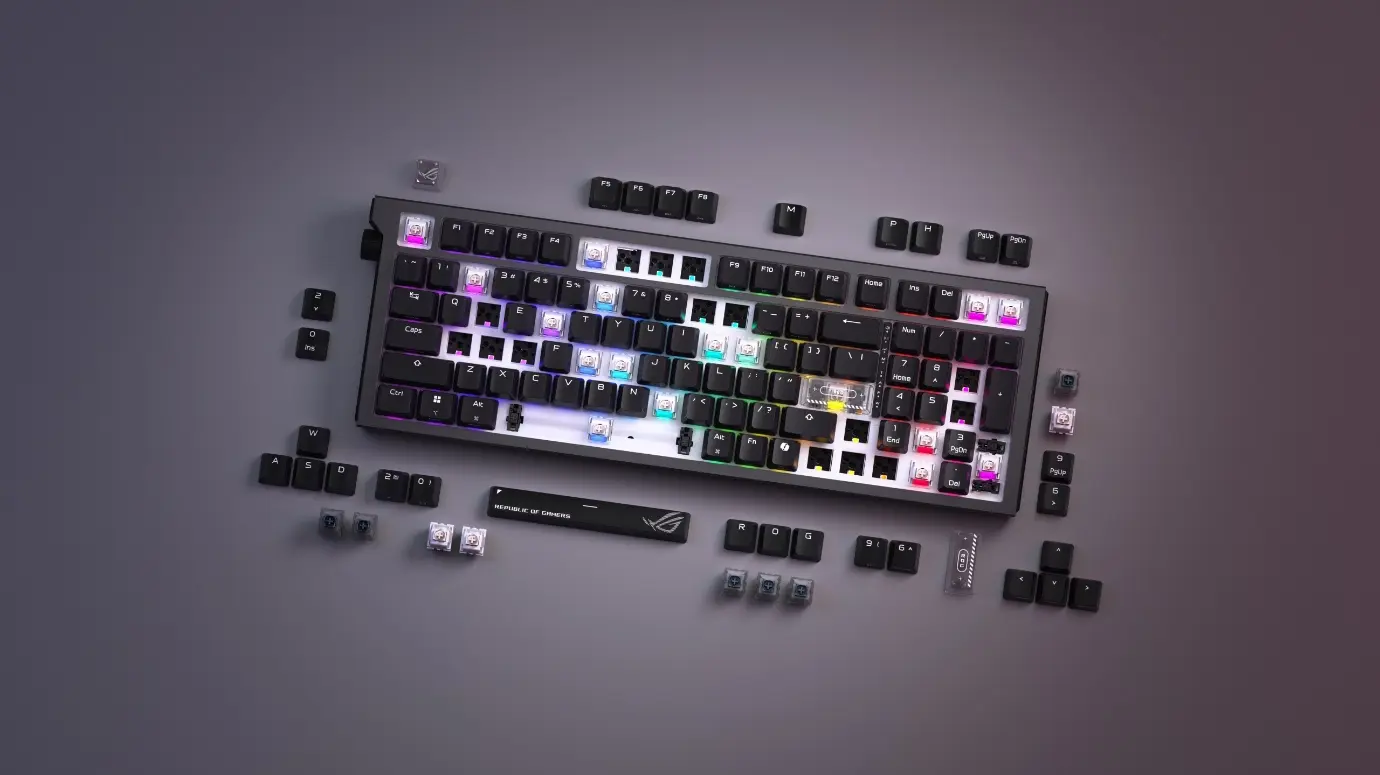 ASUS presenta ROG Strix Morph 96 Wireless: tastiera gaming compatta e personalizzabile