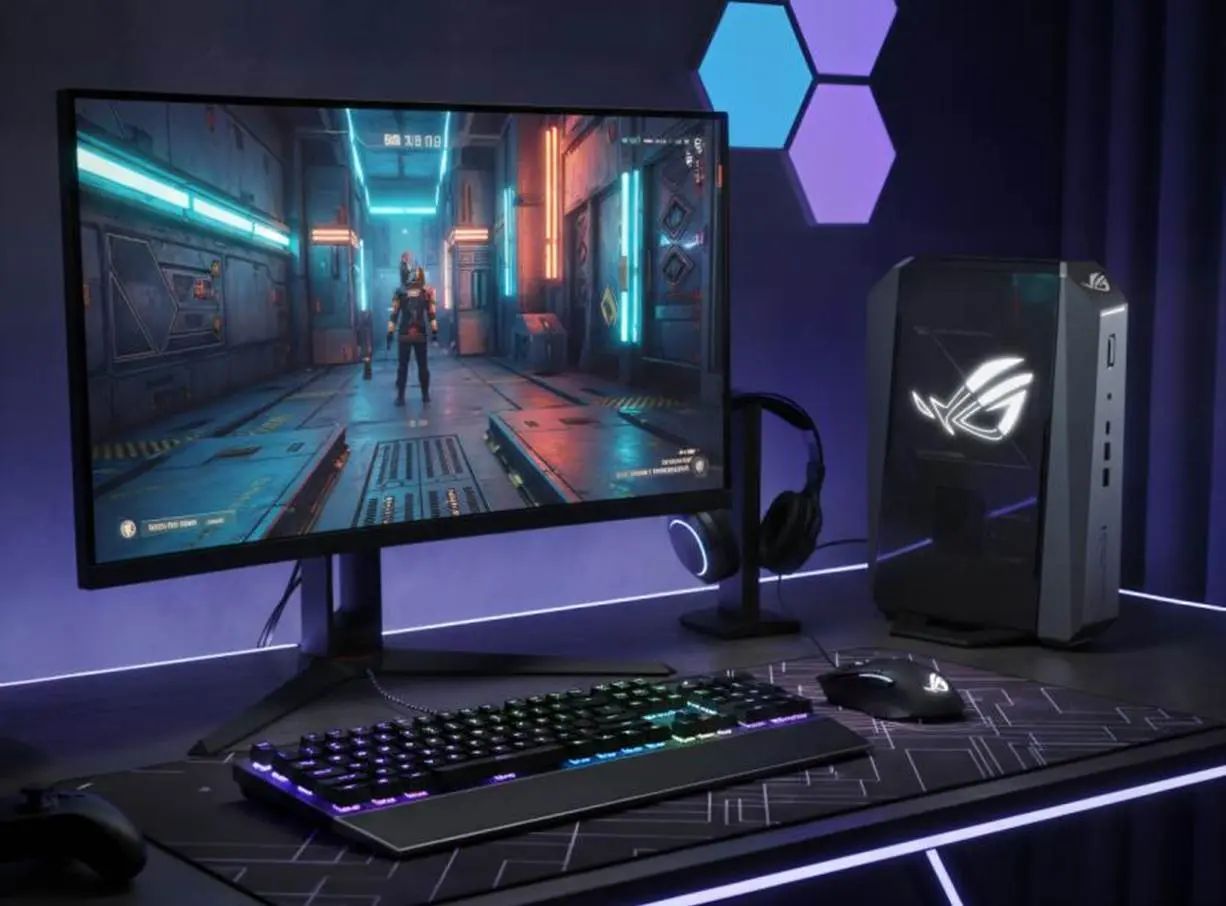 ASUS ROG GR70: il primo mini PC gaming con CPU AMD Ryzen 9 e GPU RTX Serie 50
