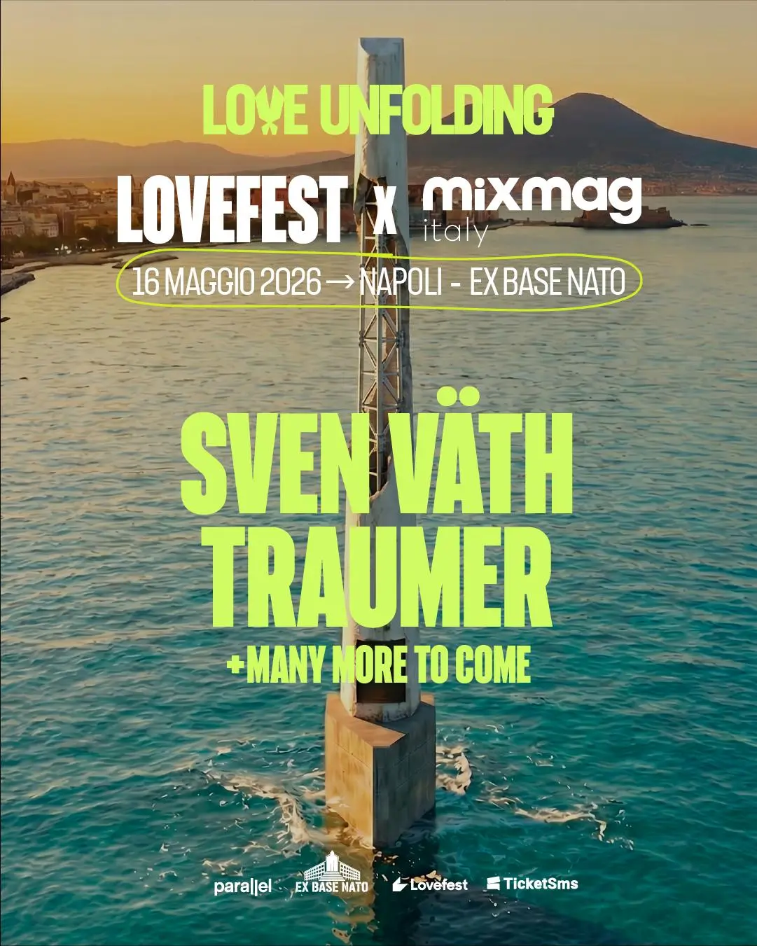 Lovefest arriva all'Ex Base NATO di Napoli: debutto italiano con Sven Väth e Traumer