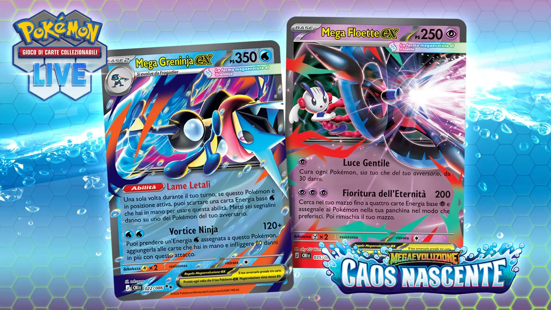Megaevoluzione - Caos Nascente: nuova espansione per il GCC Pokémon
