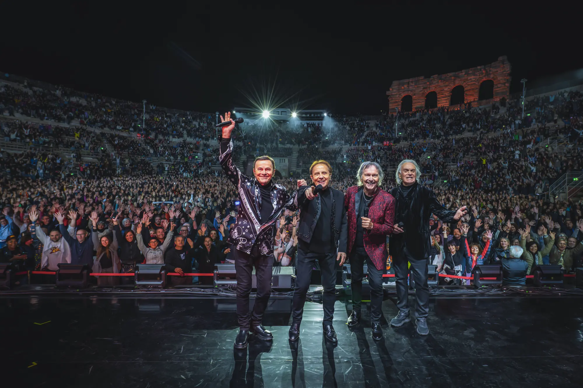 I Pooh celebrano 60 anni di carriera: evento speciale su Canale 5 dall'Arena di Verona