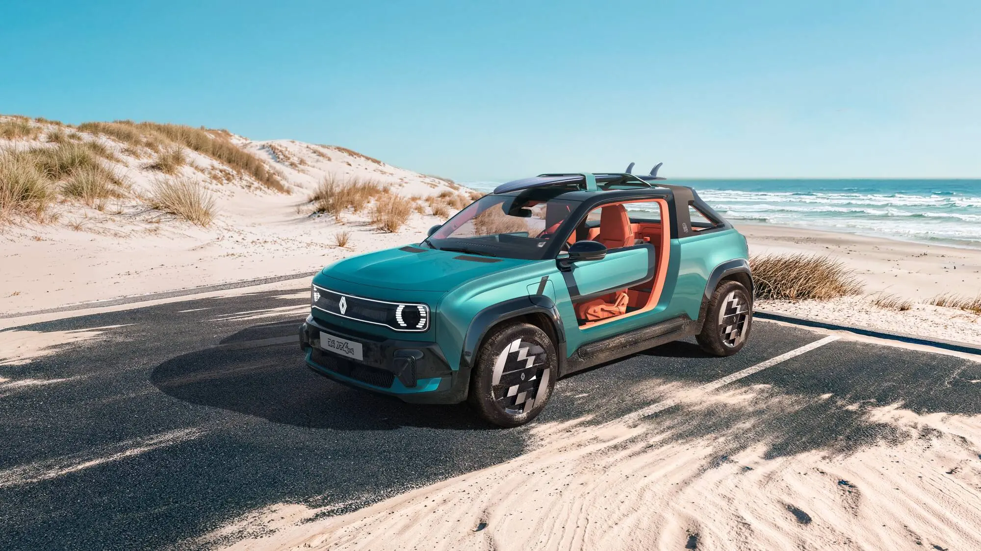 Renault 4 JP4x4 Concept: debutto mondiale al Roland-Garros 2026 con un look crossover da spiaggia