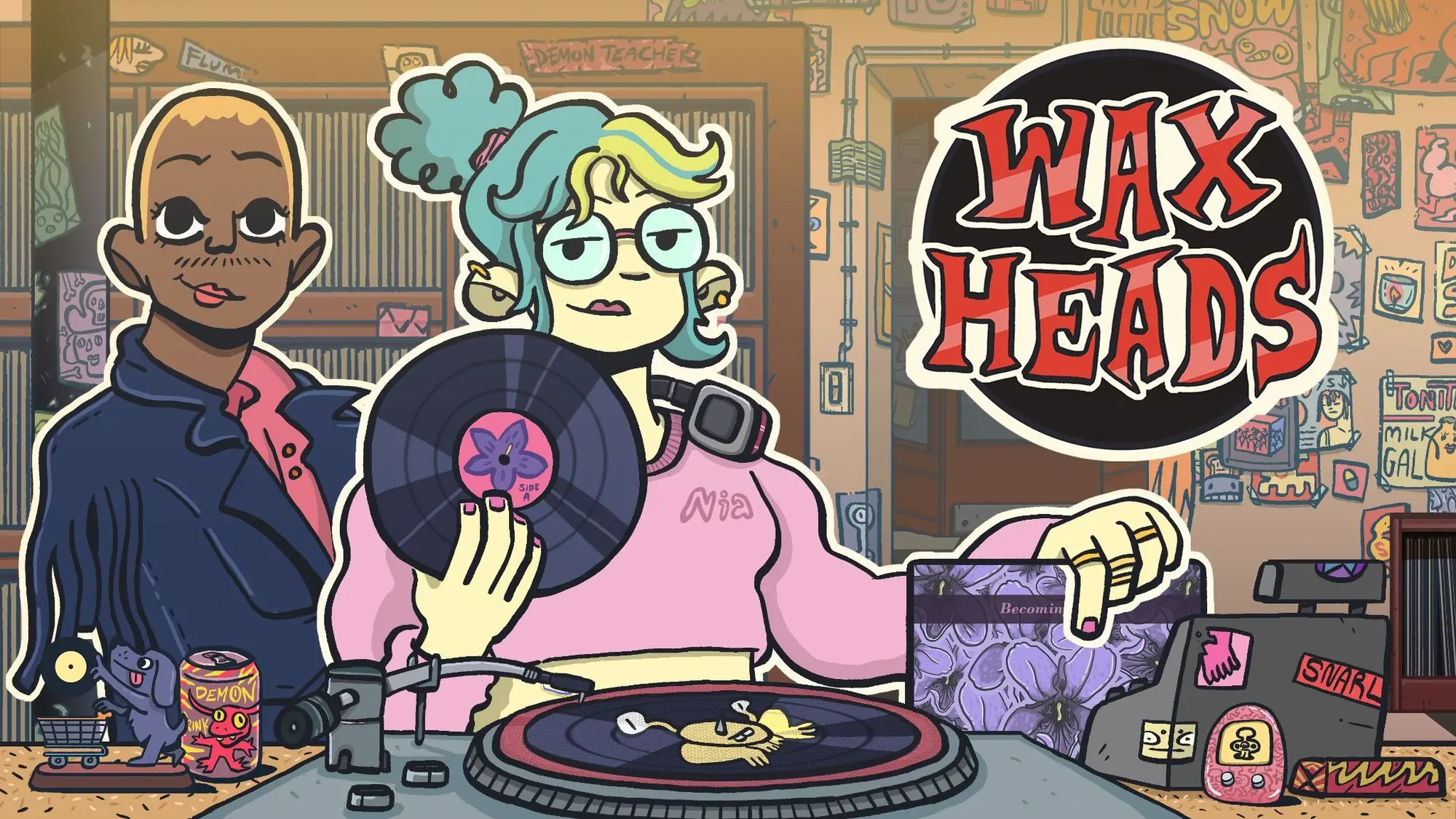 Wax Heads: il videogioco che celebra la cultura dei negozi di dischi arriva su PC e console