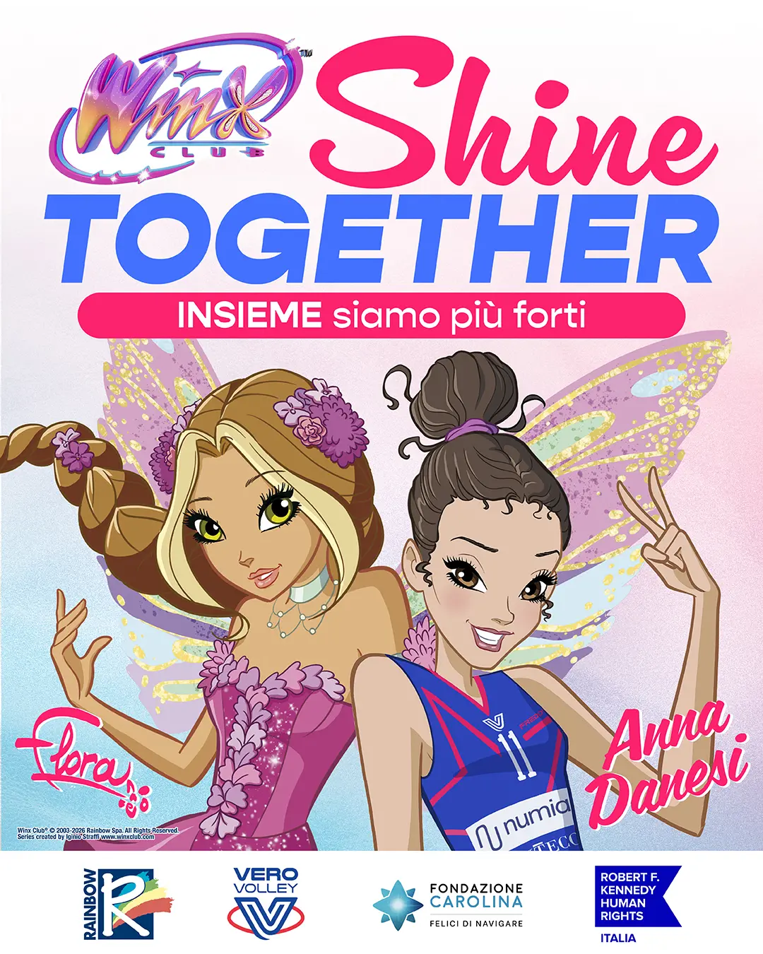Rainbow e Vero Volley lanciano Shine Together, alleanza per i giovani contro l'isolamento sociale