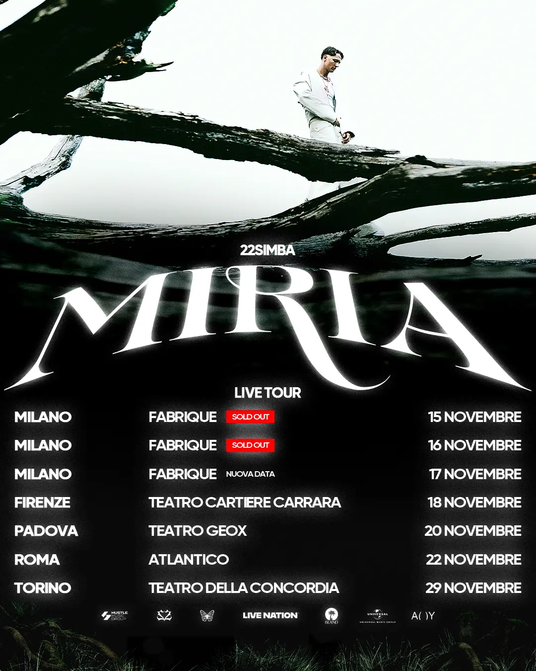 22simba conquista Milano: terza data per il MIRIA TOUR dopo i sold out