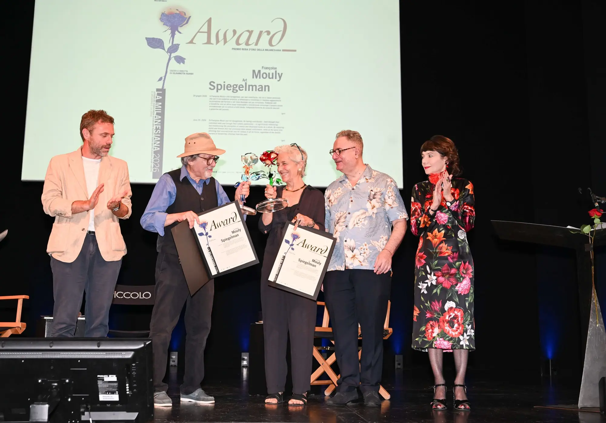 Art Spiegelman e Françoise Mouly premiati con la Rosa d'Oro della Milanesiana