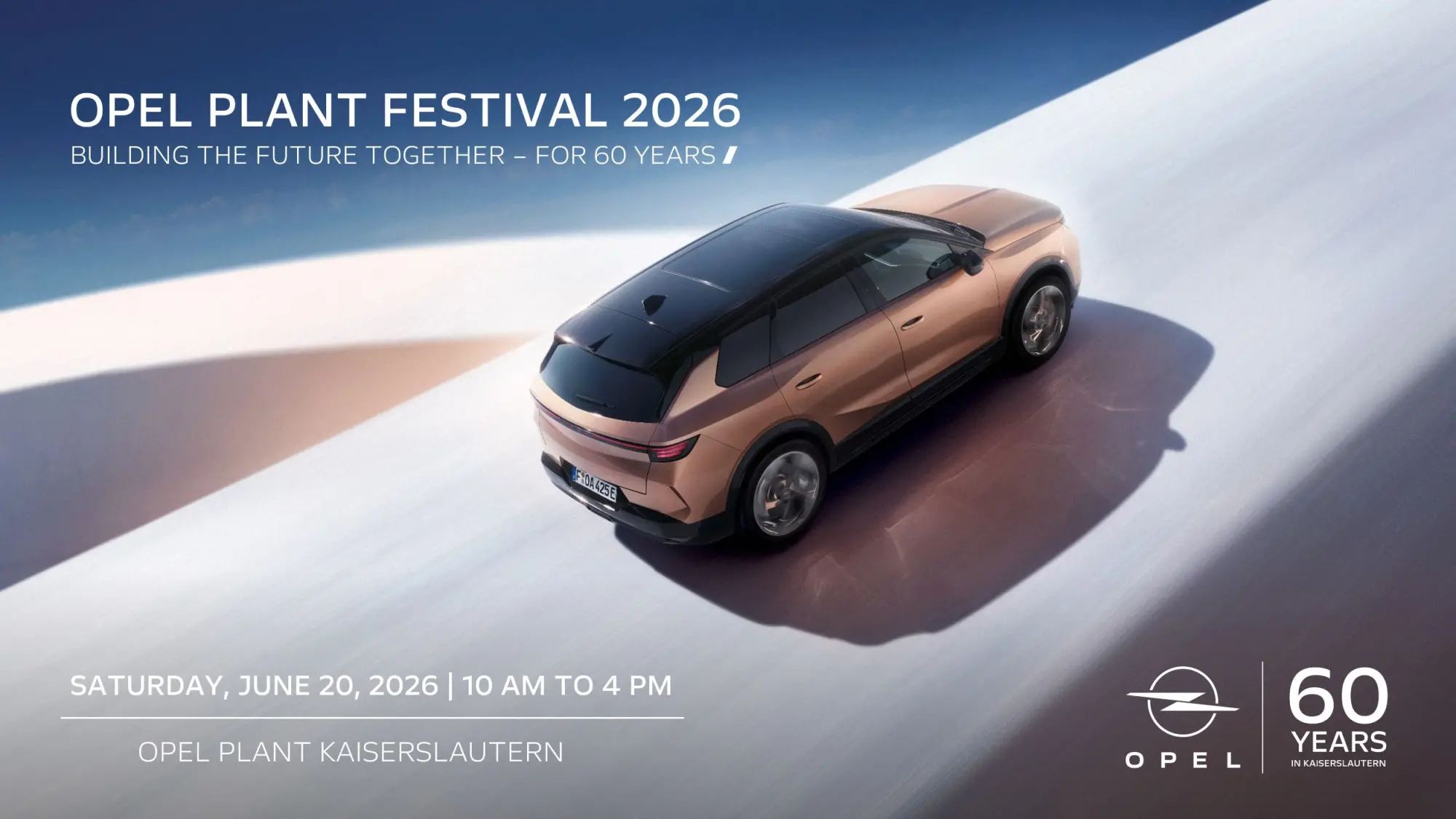Opel festeggia 60 anni dello stabilimento di Kaiserslautern con un grande evento