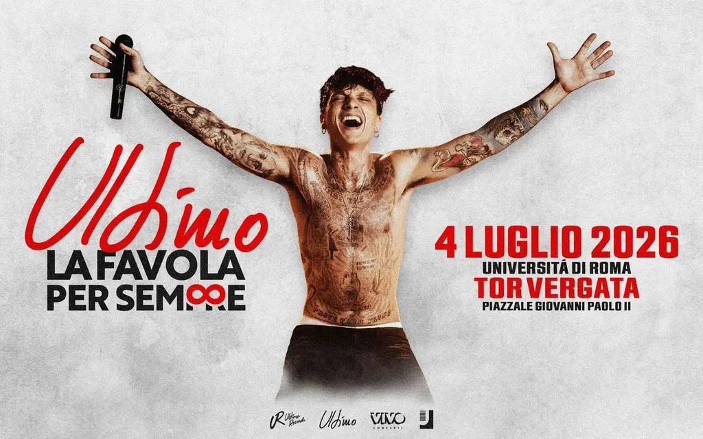 Ultimo 2026, La Favola Per Sempre: concerto da record a Tor Vergata