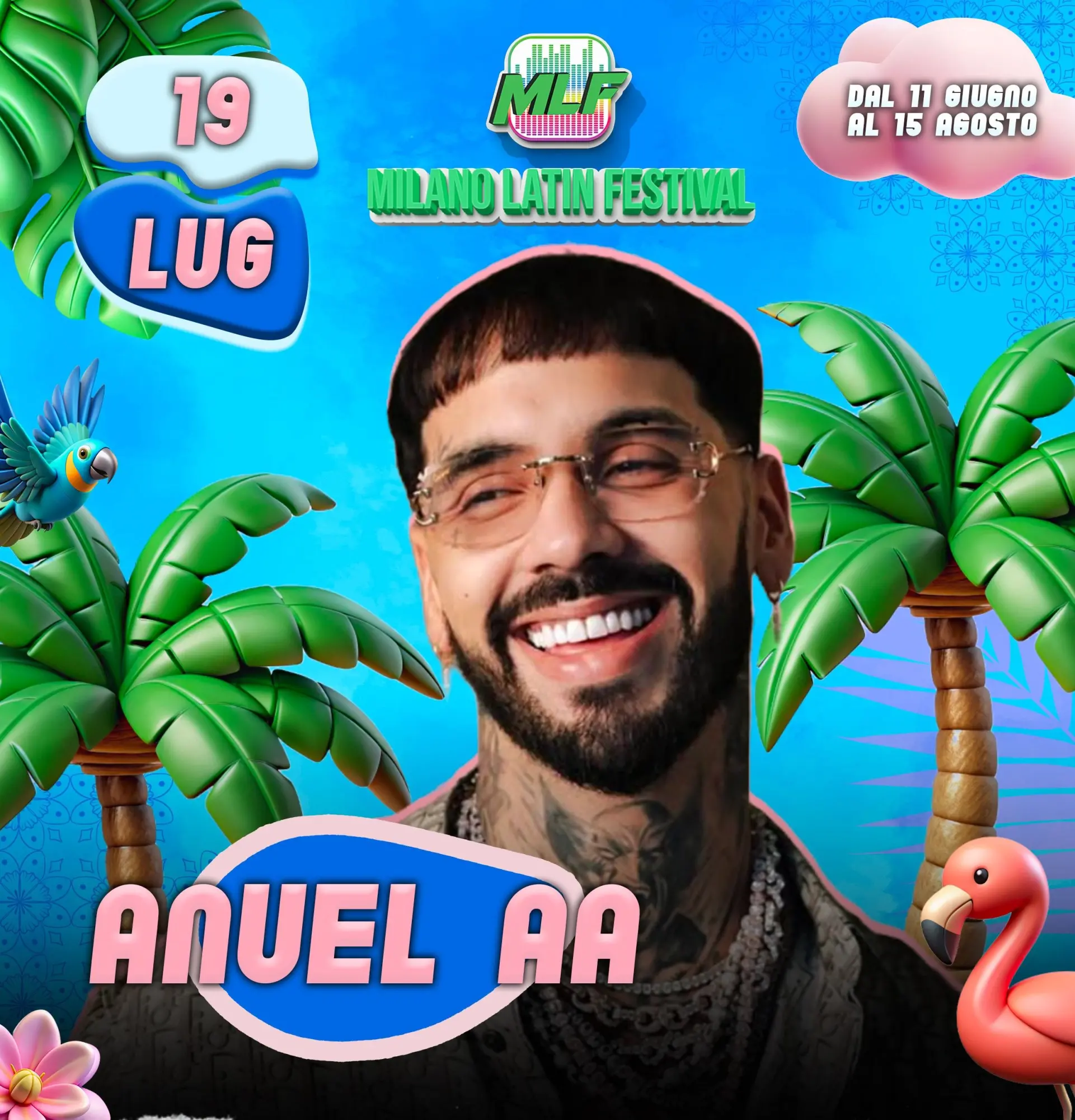 Milano Latin Festival: Danny Ocean e Anuel AA accendono l'estate a Rho Fiera