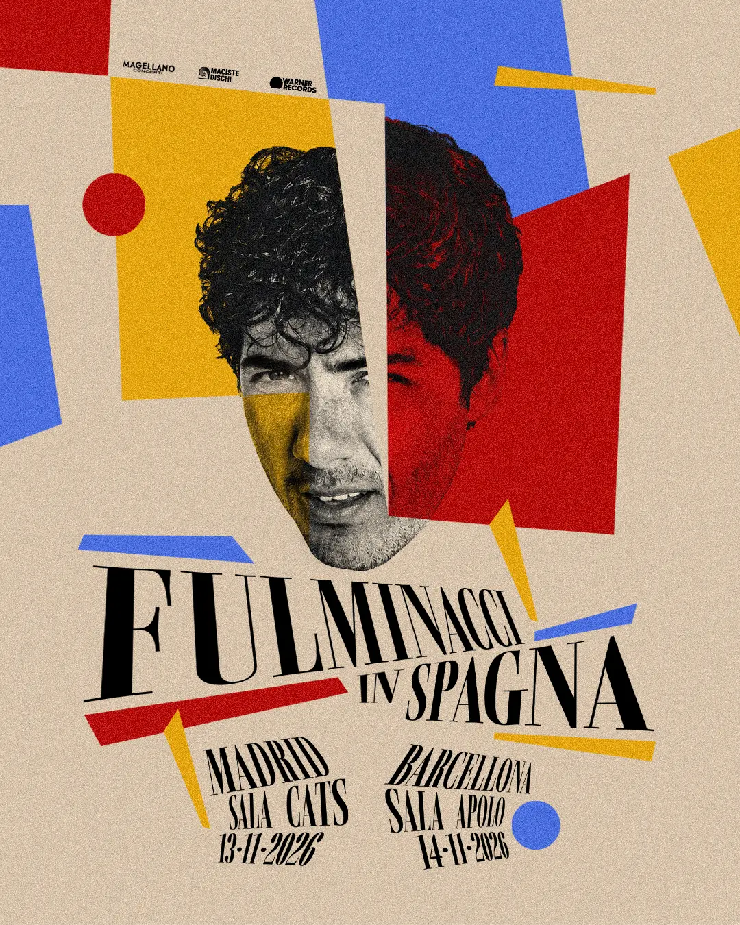Fulminacci debutta in Spagna: due date speciali a Madrid e Barcellona nel 2026
