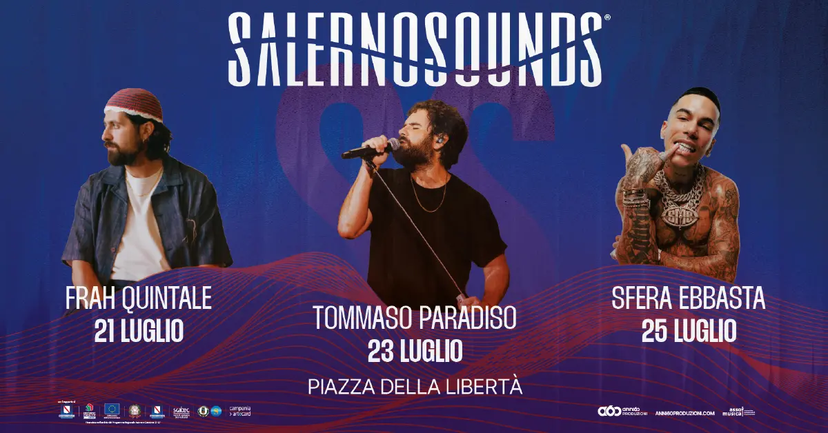 SalernoSounds 2026: Frah Quintale apre la seconda edizione a Salerno con Summer Tour