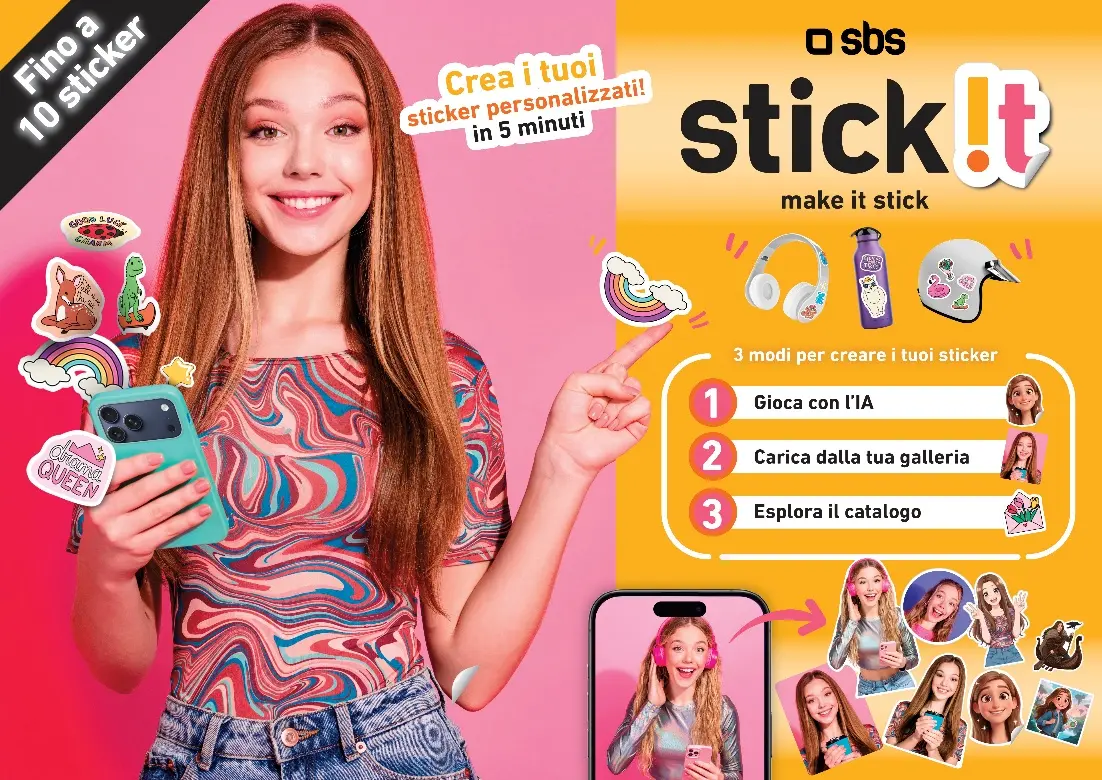 SBS lancia Stick!t: la nuova frontiera della personalizzazione in store