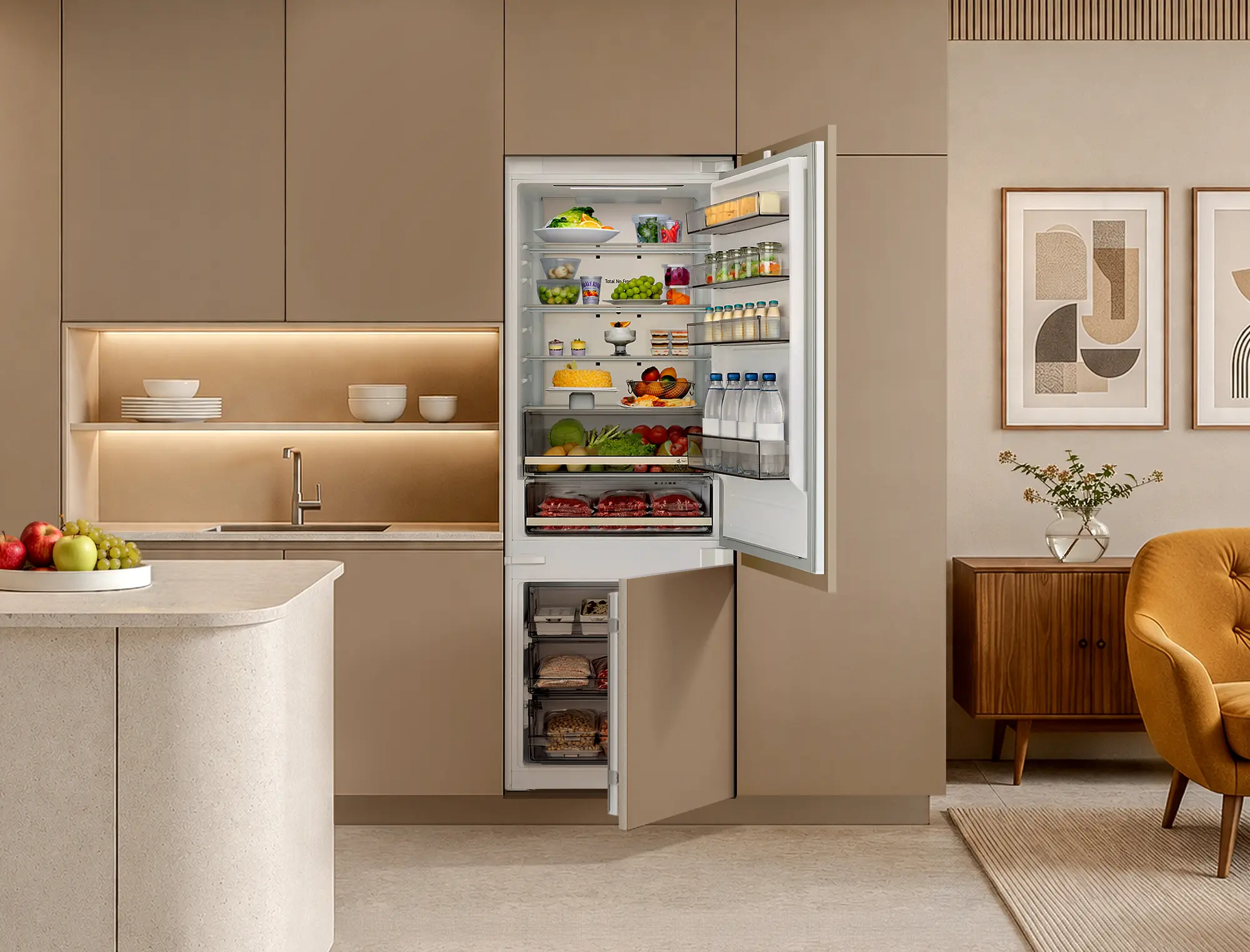 Arrivano in Italia i nuovi frigoriferi da incasso LG Fit & Max 75cm: più spazio e tecnologia