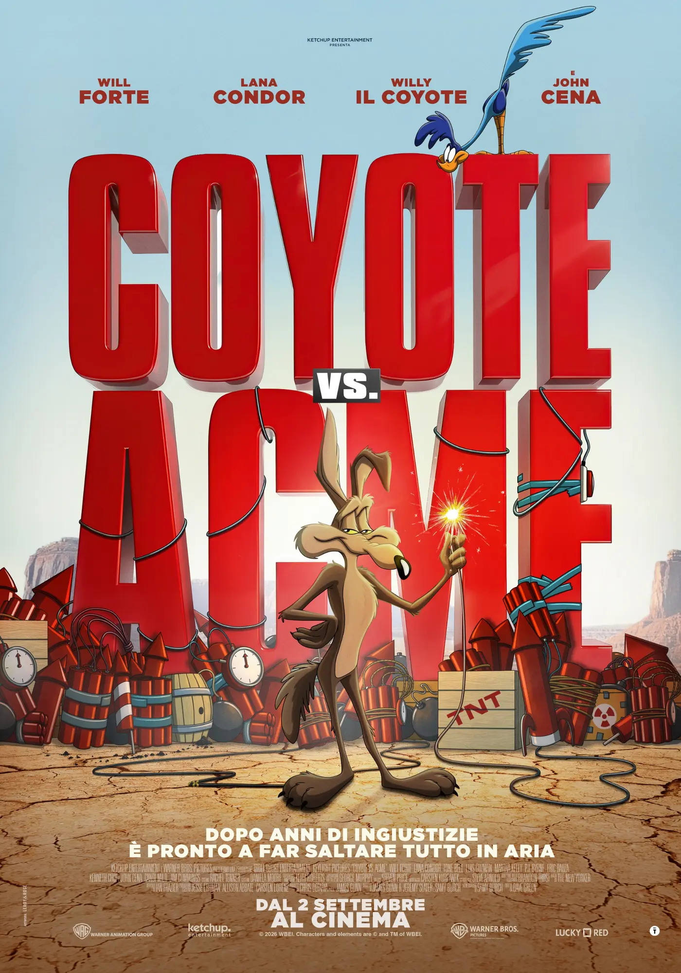 Coyote vs Acme: il ritorno di Willy il Coyote sul grande schermo dal 2 settembre
