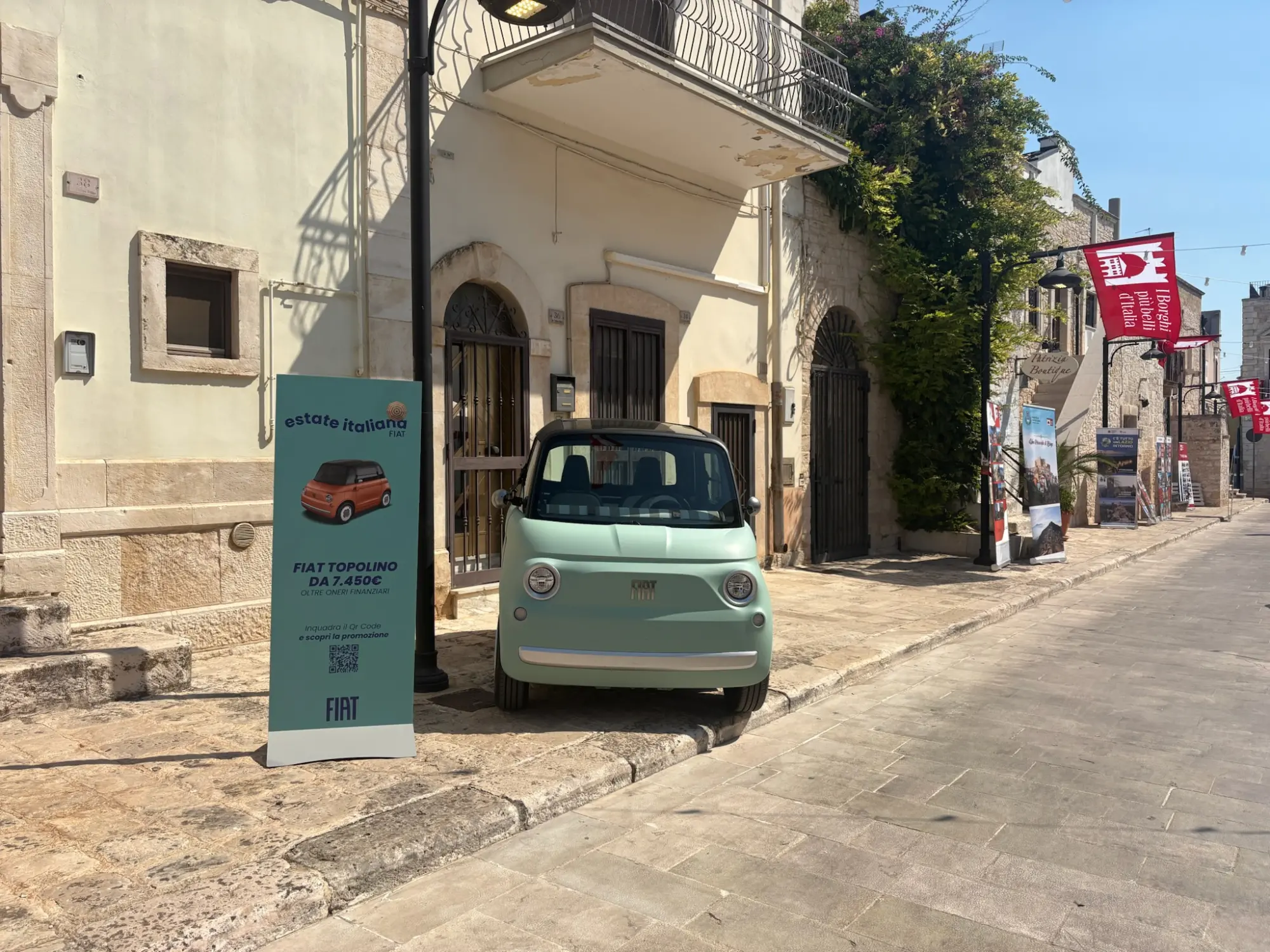 FIAT porta la mobilità elettrica nei borghi più belli d'Italia
