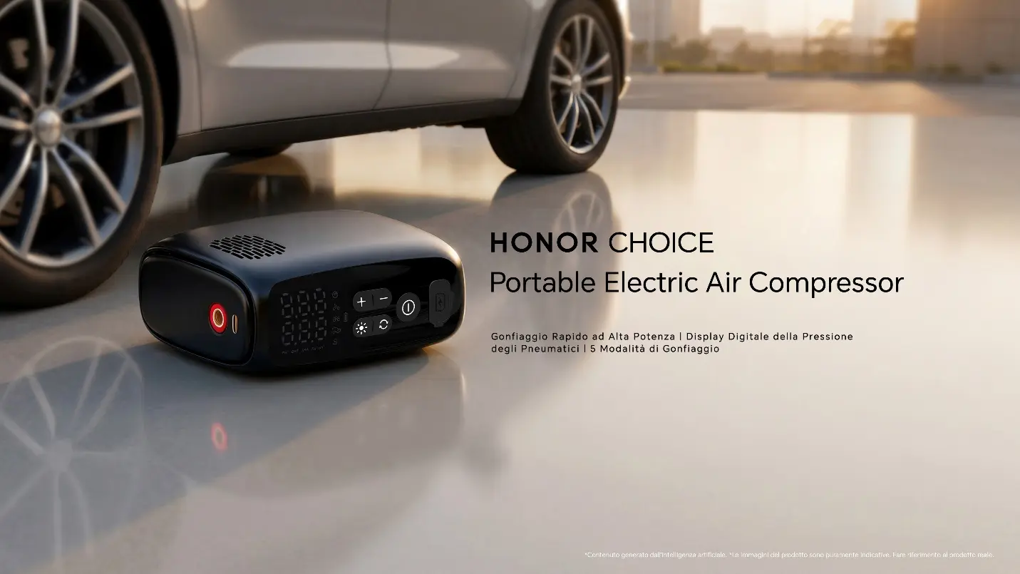 HONOR CHOICE Portable Electric Air Compressor: praticità portatile per auto, bici e outdoor