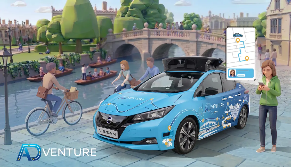 Nissan porta la mobilità autonoma sulle strade di Cambridge con il progetto ADventure