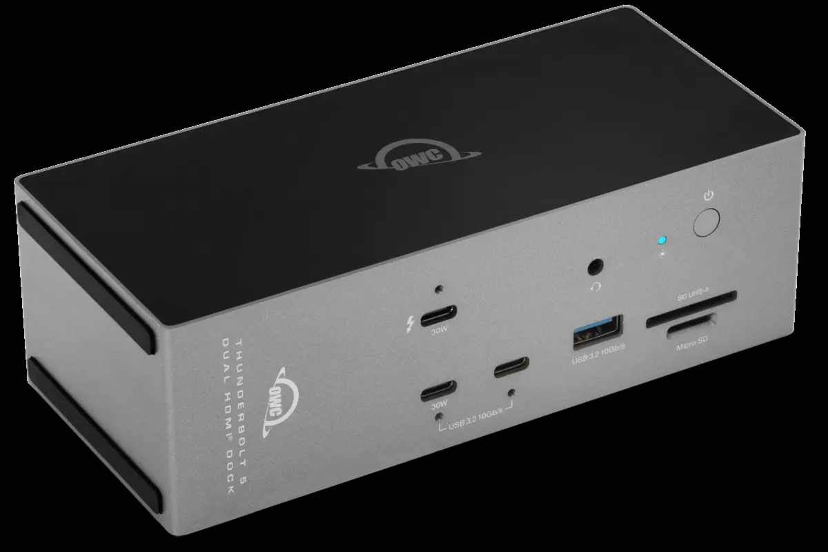 OWC lancia Thunderbolt 5 Dock con doppi HDMI e nuovi cavi USB-C da 1,5 metri
