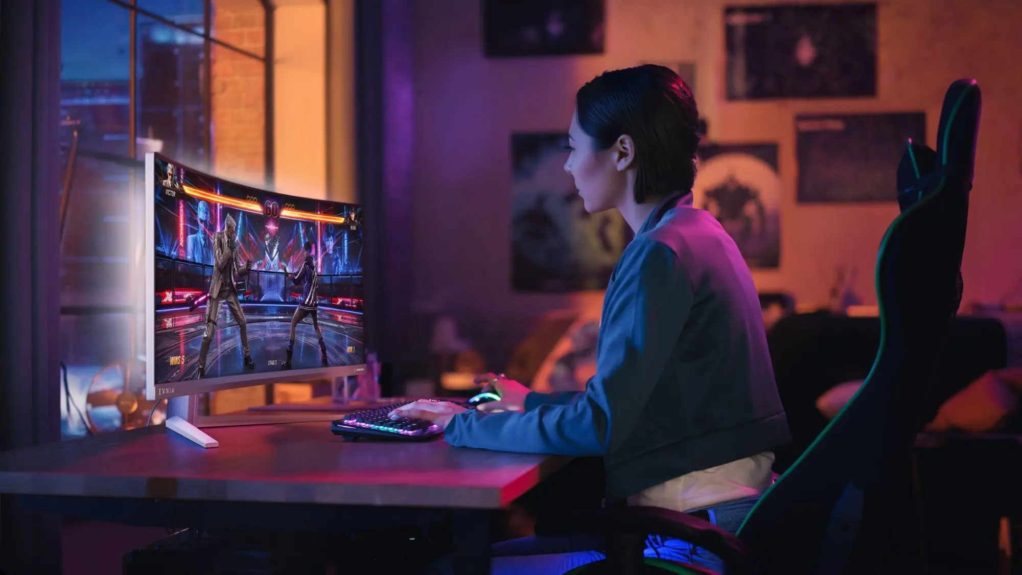 Philips Evnia 34M2C8600P: monitor QD-OLED curvo da 34'' fino a 280 Hz per gaming e produttività