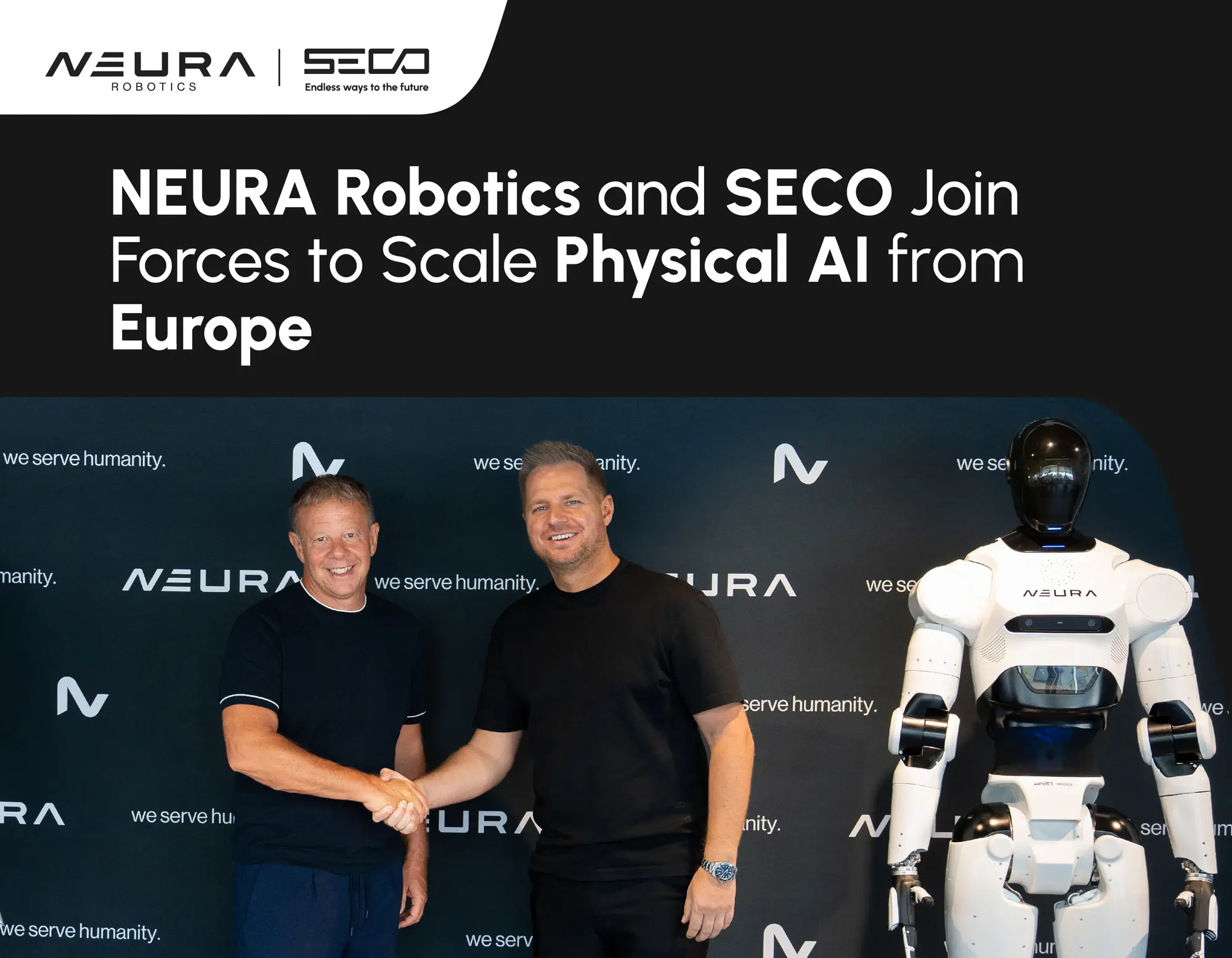SECO e NEURA Robotics annunciano partnership su physical AI e robotica cognitiva