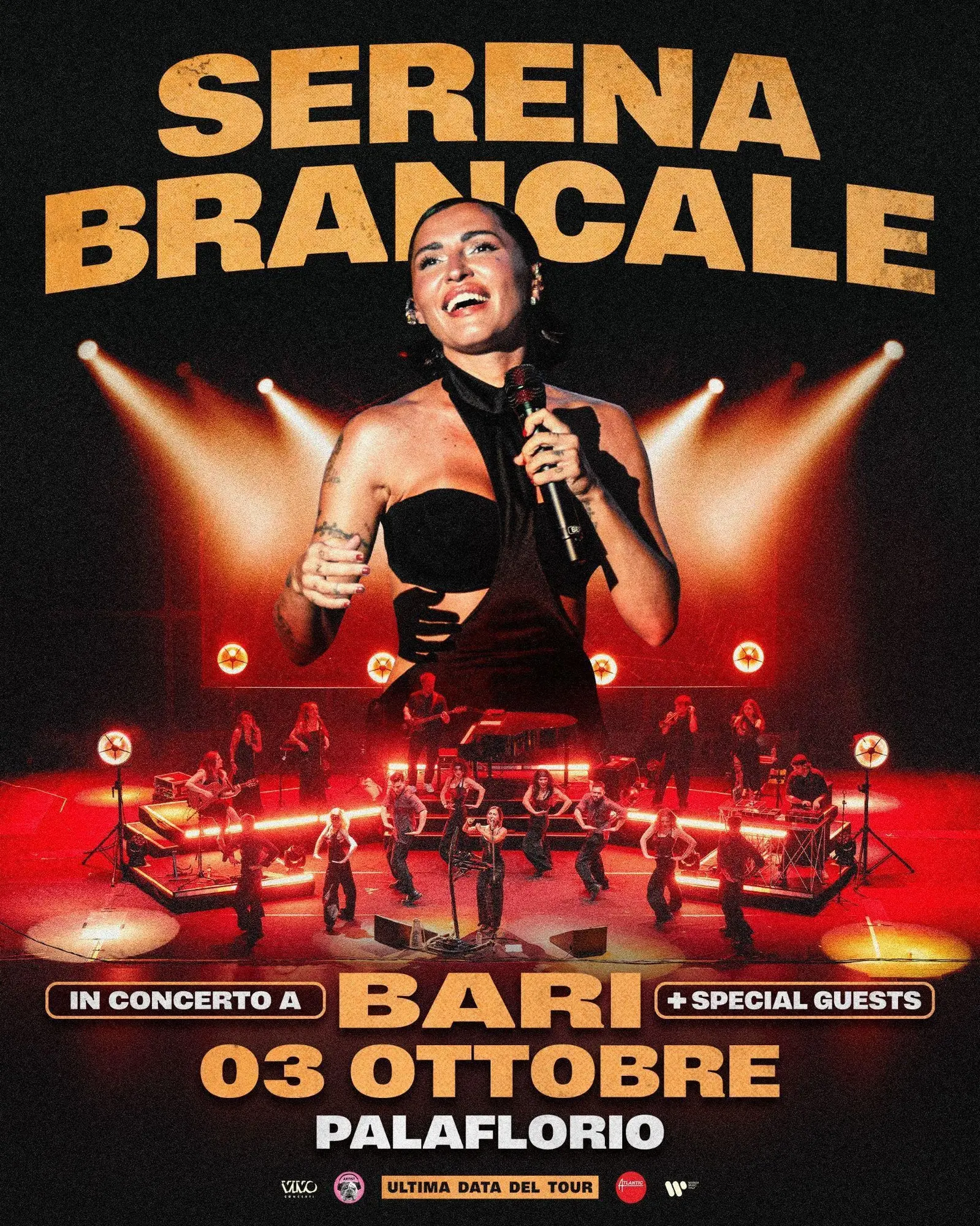 Serena Brancale chiude il Sacro Tour con un grande evento al PalaFlorio di Bari