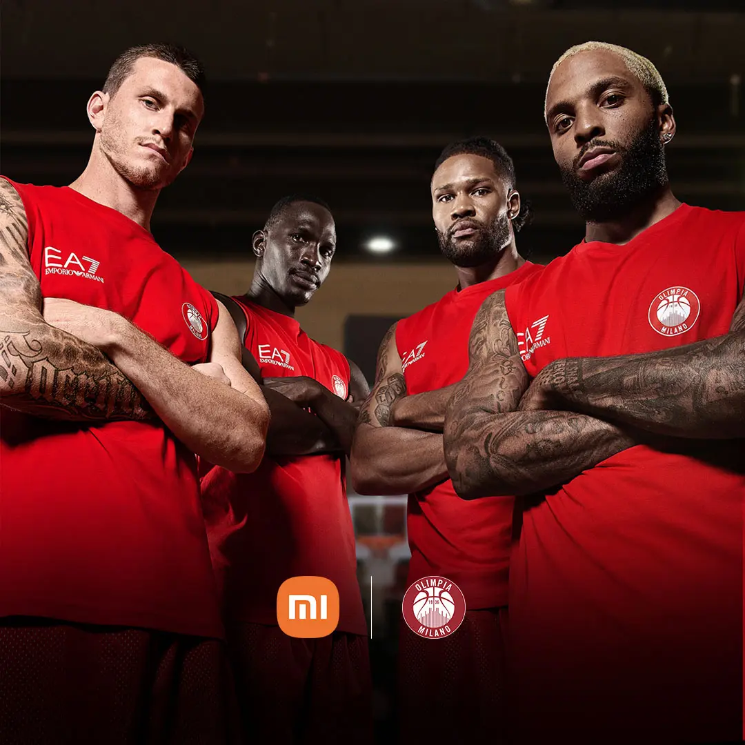 Xiaomi rinnova la partnership con Armani Olimpia Milano: la REDMI Note 17 Series diventa “Titan” del basket italiano