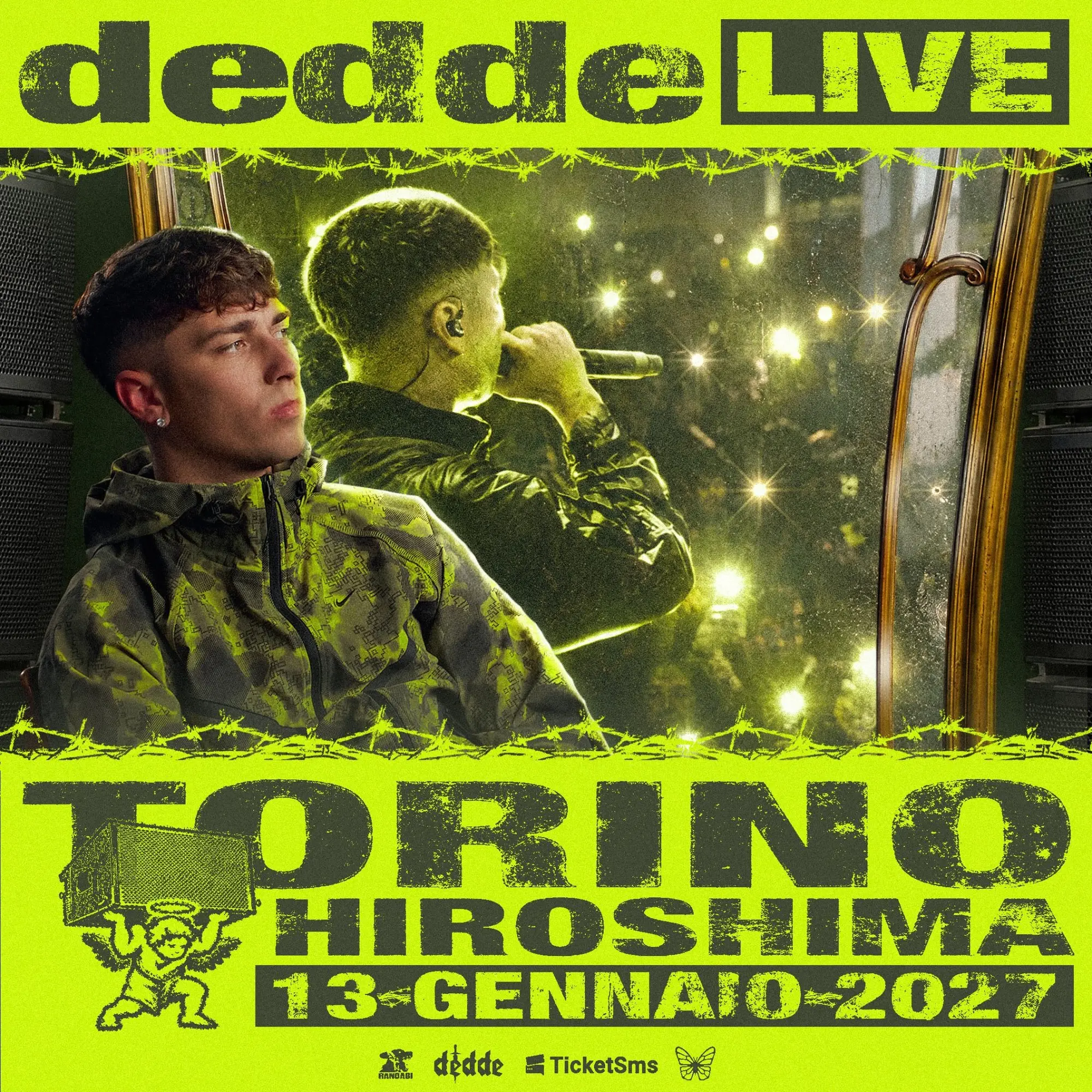 Dedde porta il suo nuovo album Viso Pulito in concerto a Torino nel 2027