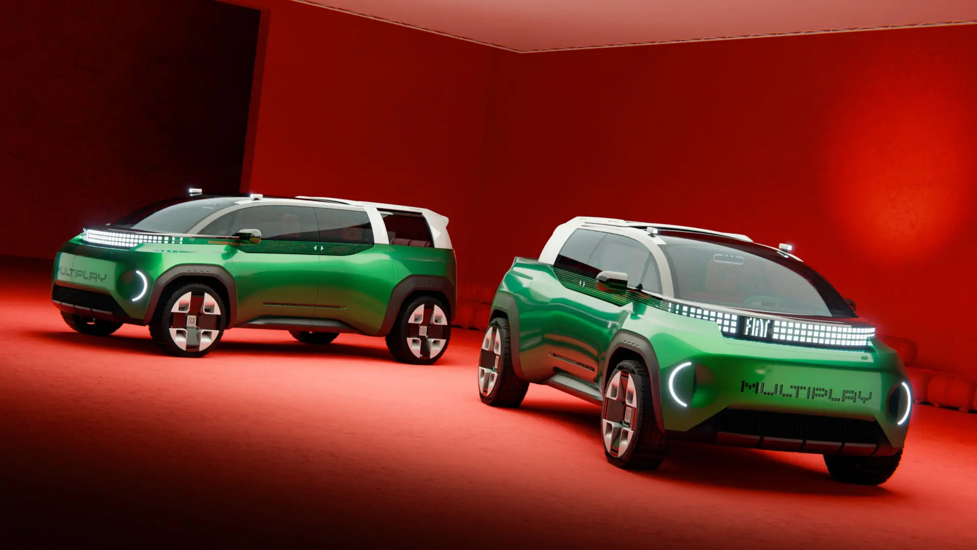 Fiat Multiplay rivoluziona la mobilità: concept a Parigi, tre auto in una