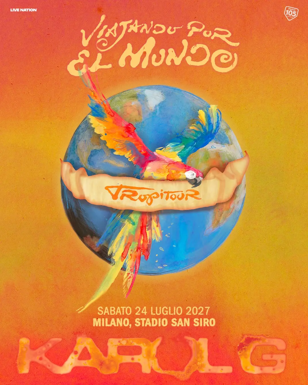 Karol G annuncia l'unica data italiana del suo tour mondiale a San Siro nel 2027
