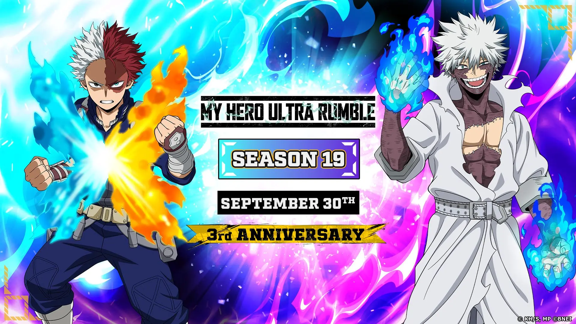 Shoto Todoroki arriva in MY HERO ULTRA RUMBLE: fuoco e ghiaccio nella Stagione 19
