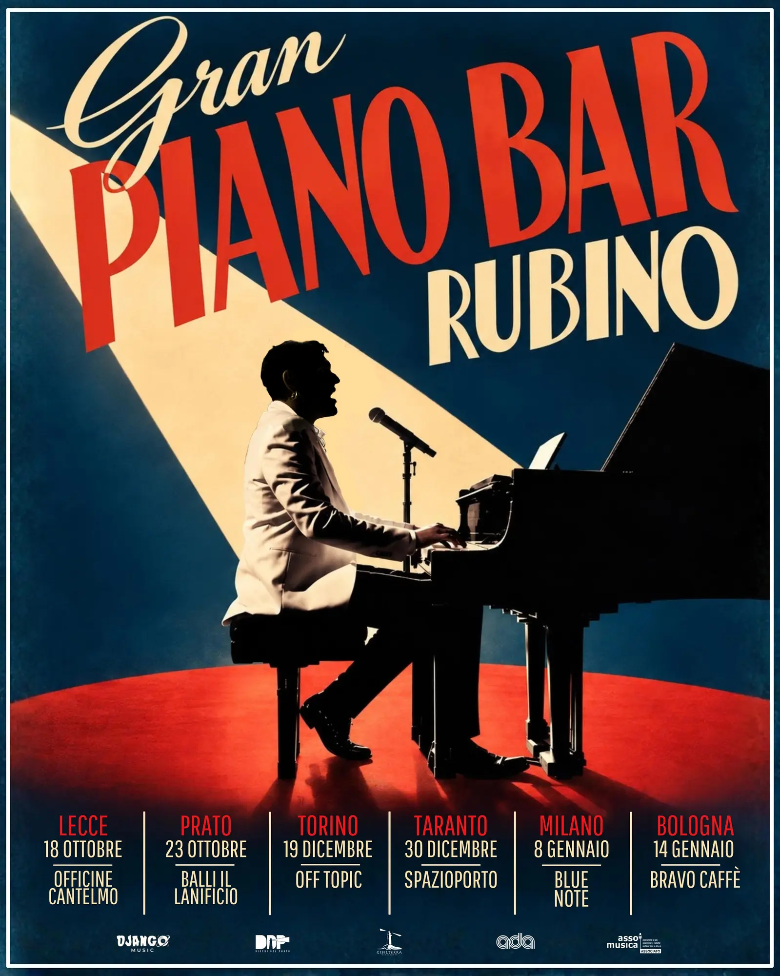 Renzo Rubino porta in tour Gran Piano Bar Rubino: un viaggio nella musica italiana